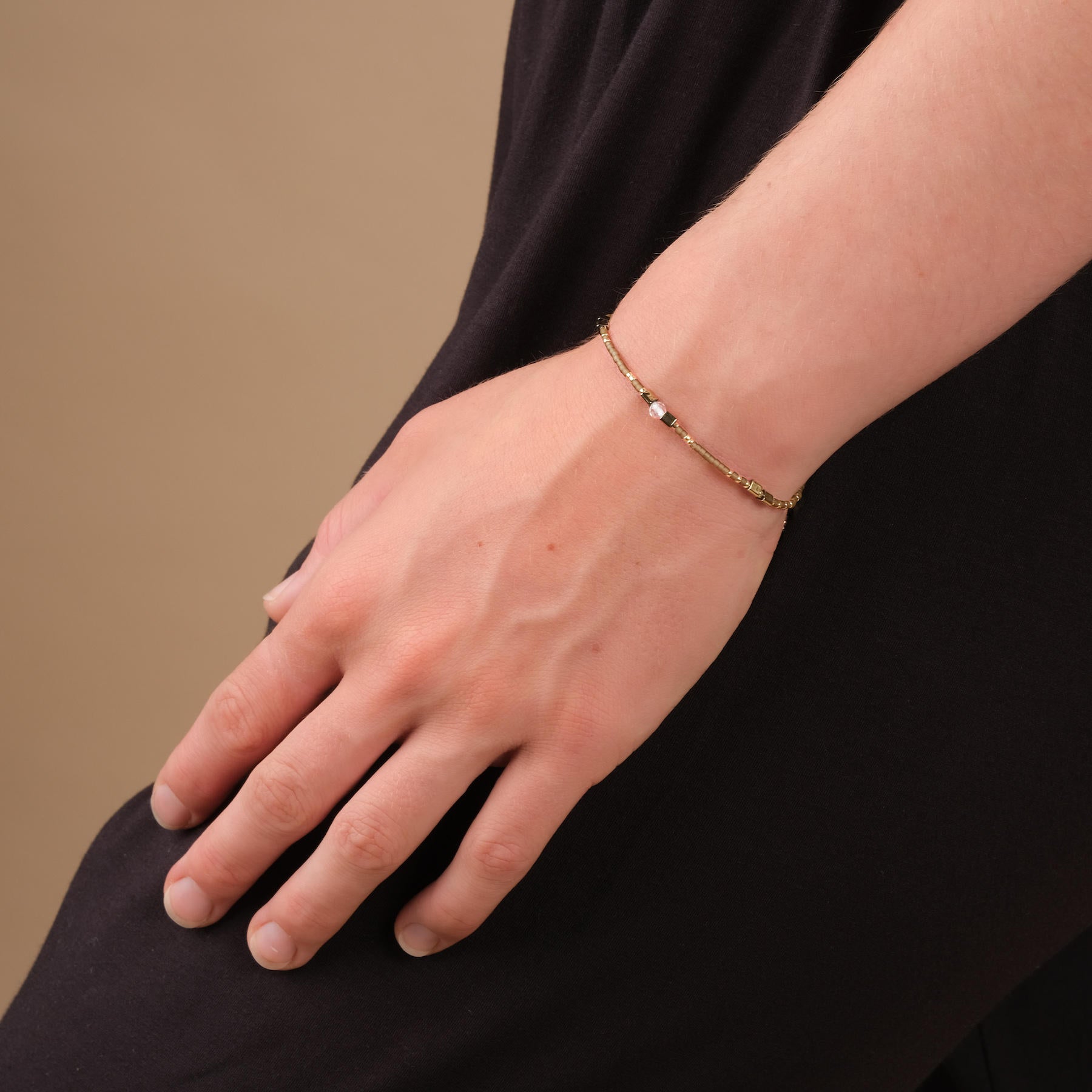 Bracelet d'amitié Miyuki pour adultes et enfants marron