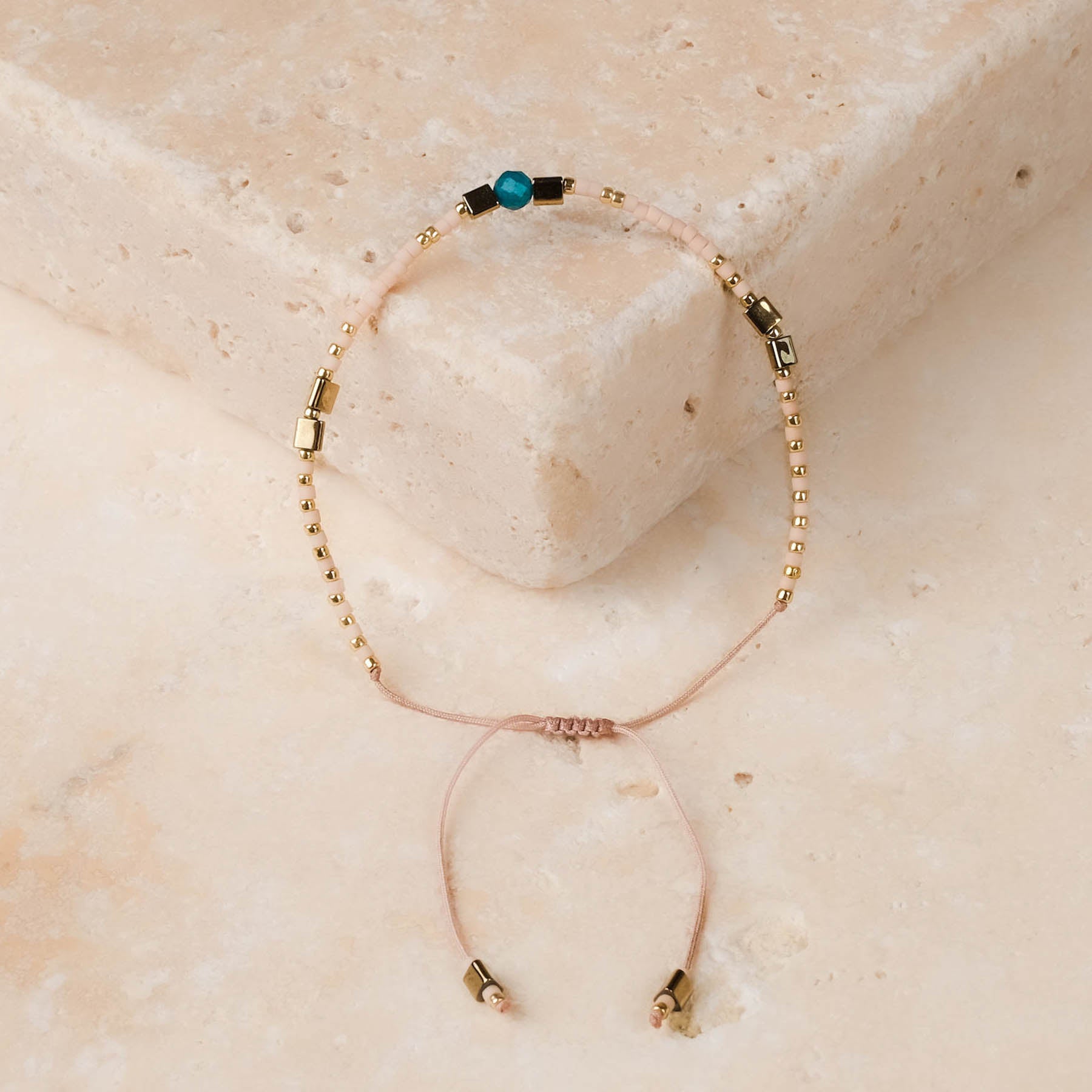 Bracelet d'amitié Miyuki pour adultes et enfants rosé