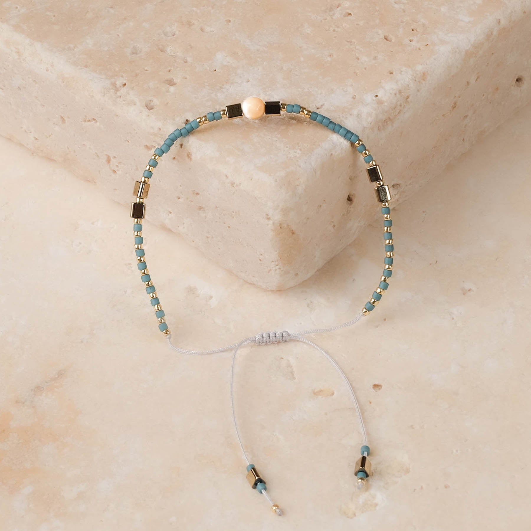 Bracelet d'amitié Miyuki pour adultes et enfants turquoise