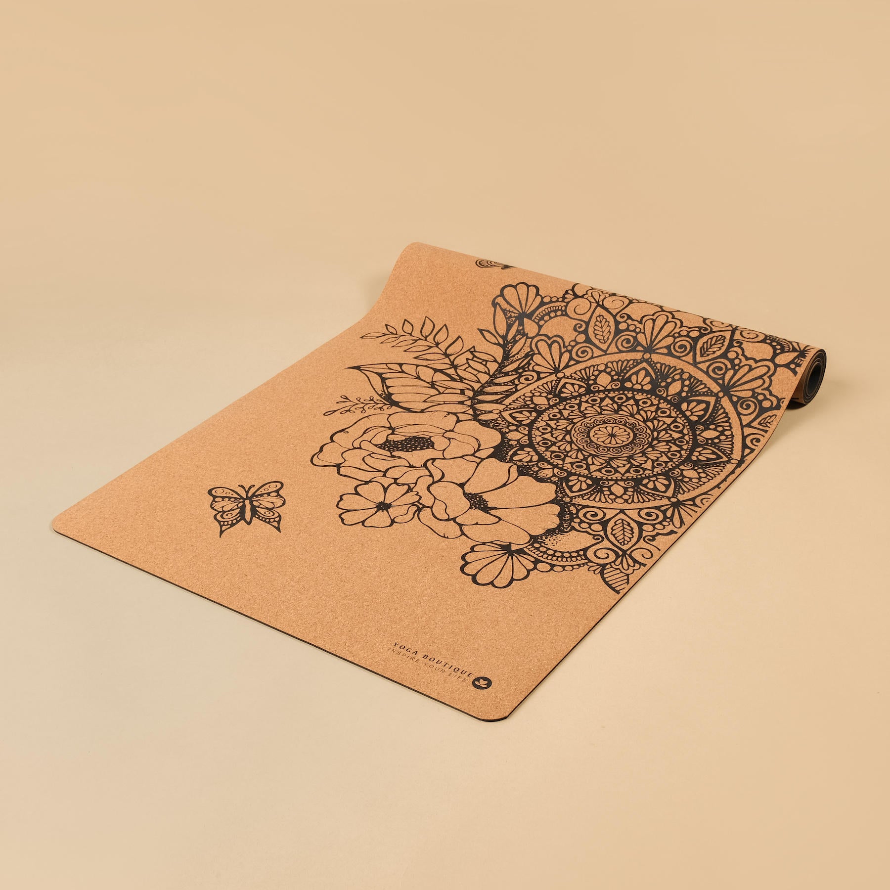 Tapis de yoga pour enfants en liège Tropical