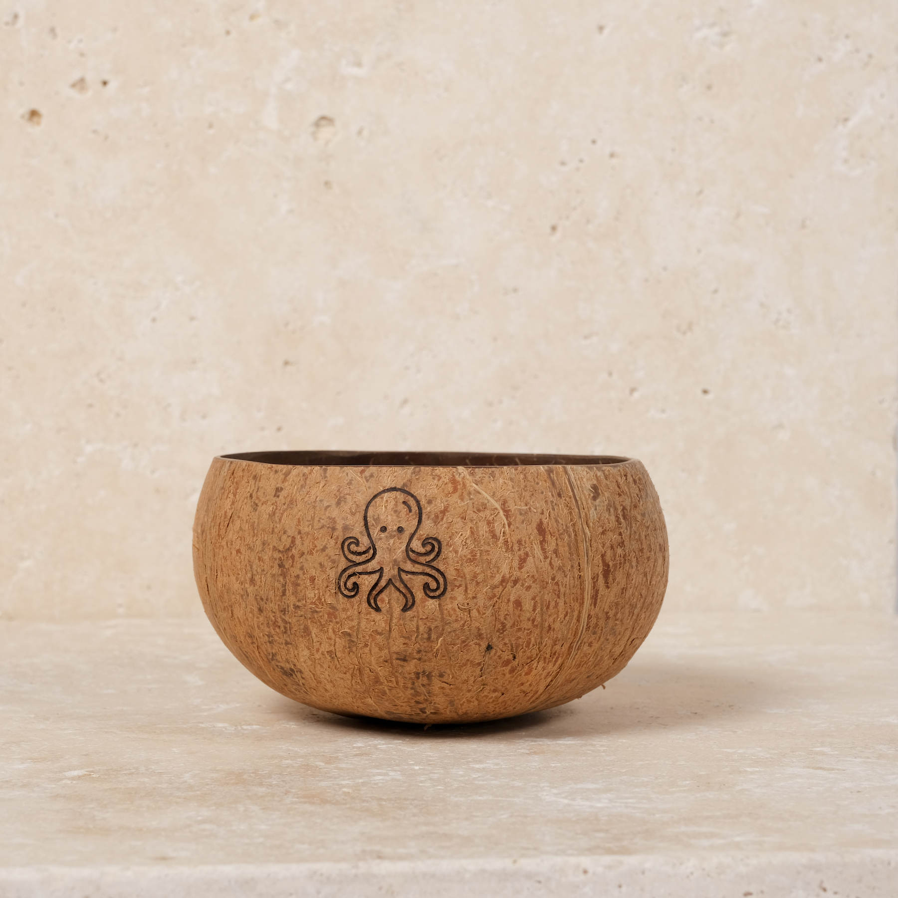 Kinder Coconut Bowl - Bol en noix de coco Octopus