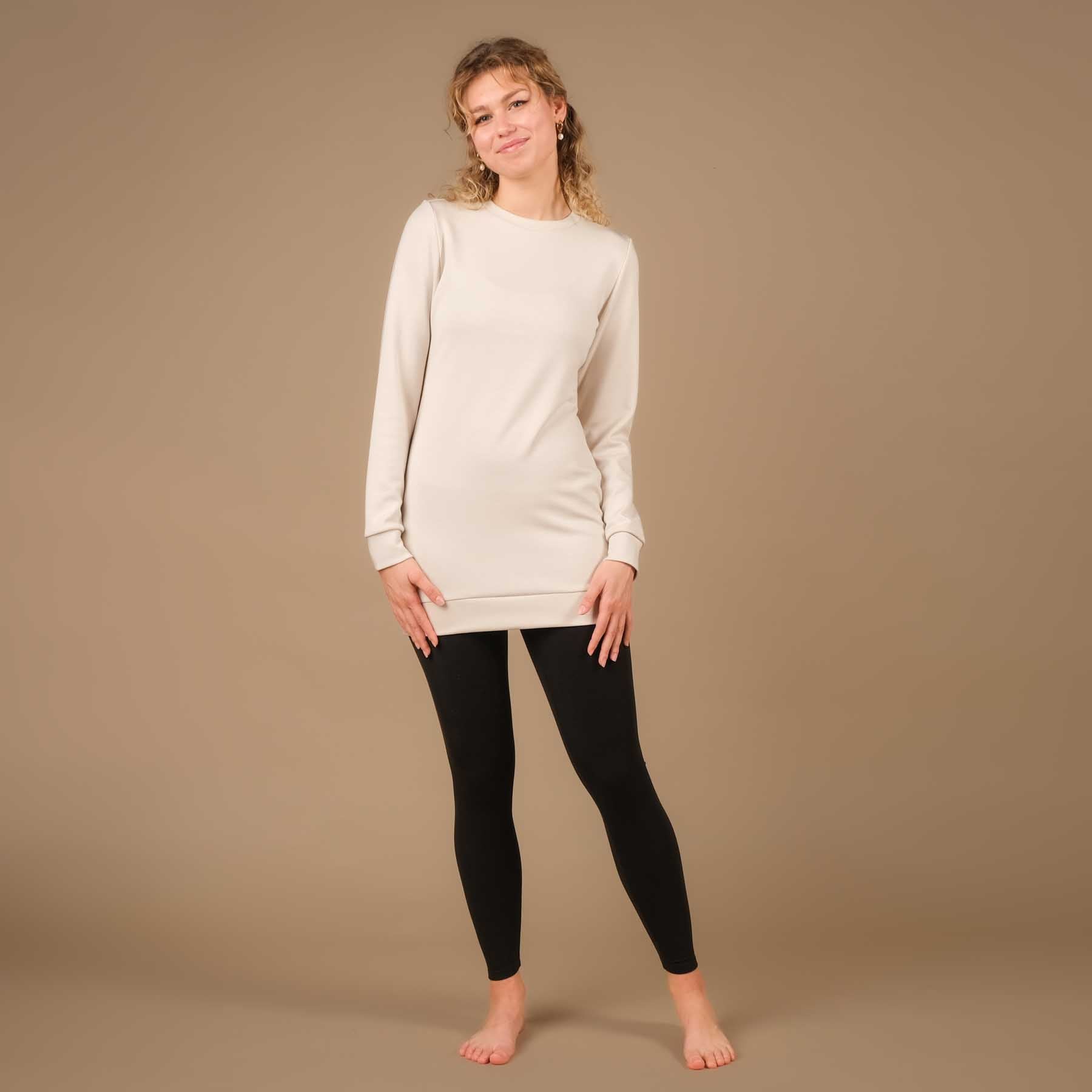 Sweat long écru