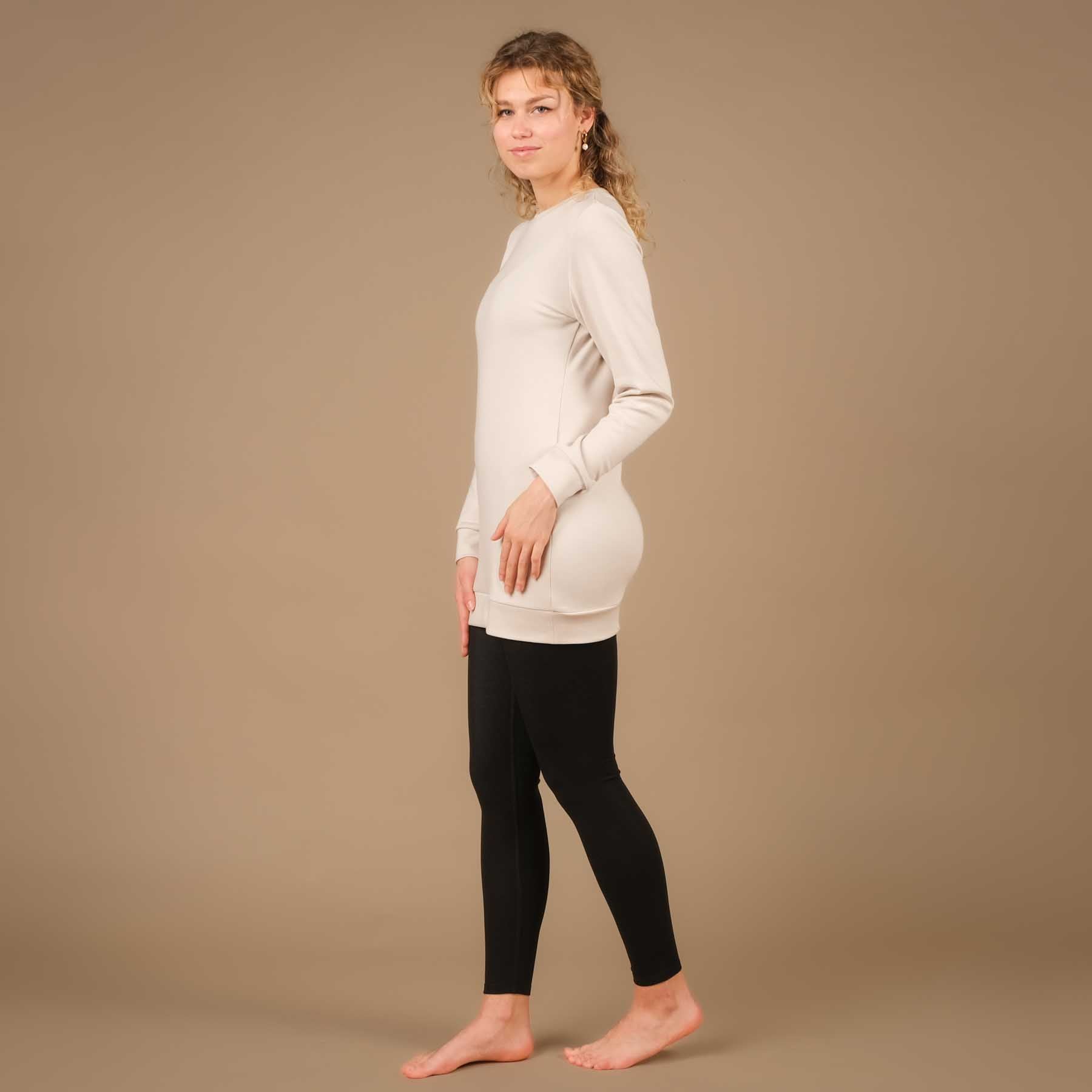 Sweat long écru