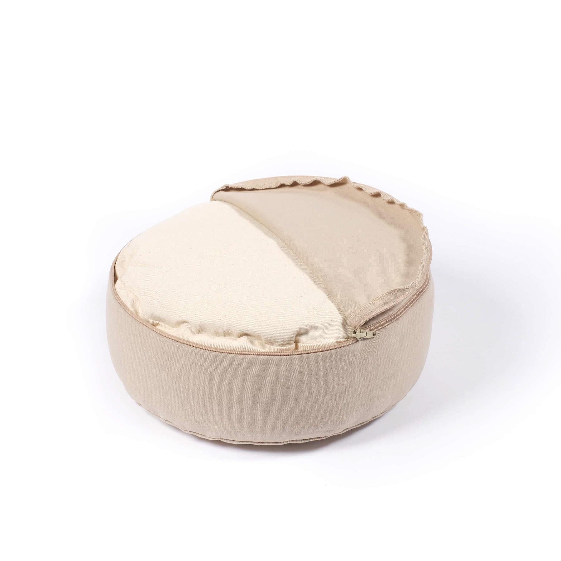 Coussin de méditation Lotus SMALL coton bio sable