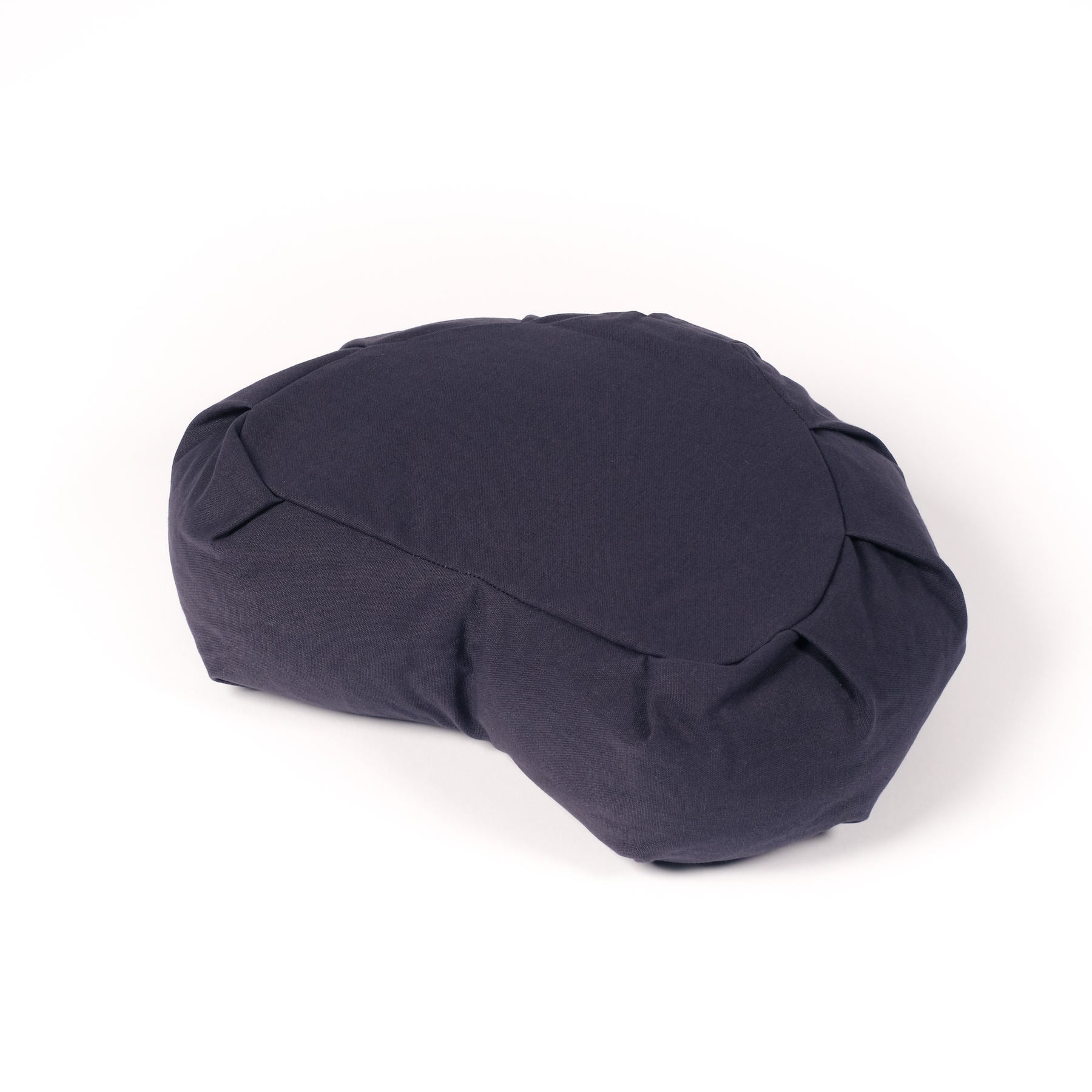 Coussin de méditation demi-lune Zafu uni navy