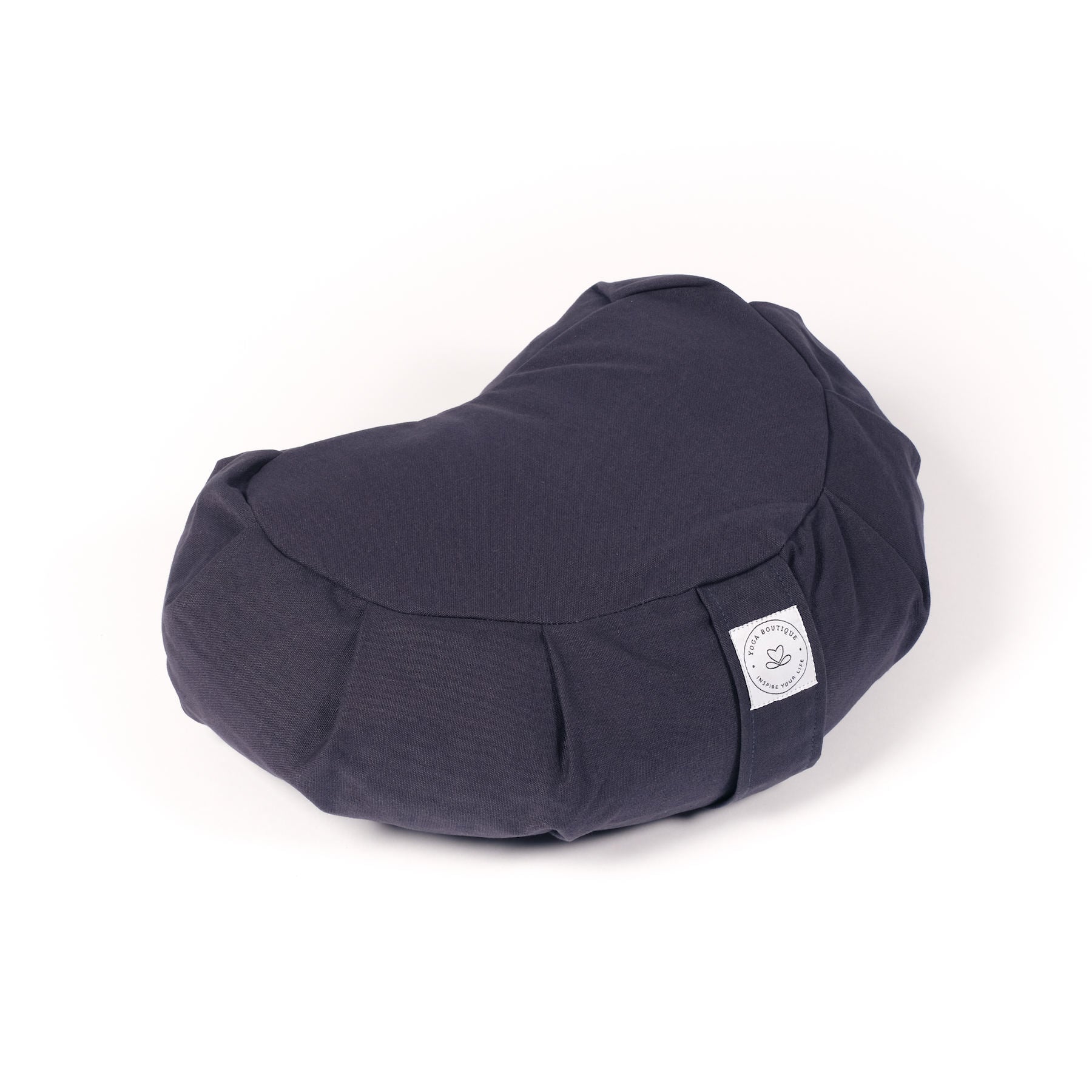 Coussin de méditation demi-lune Zafu uni navy