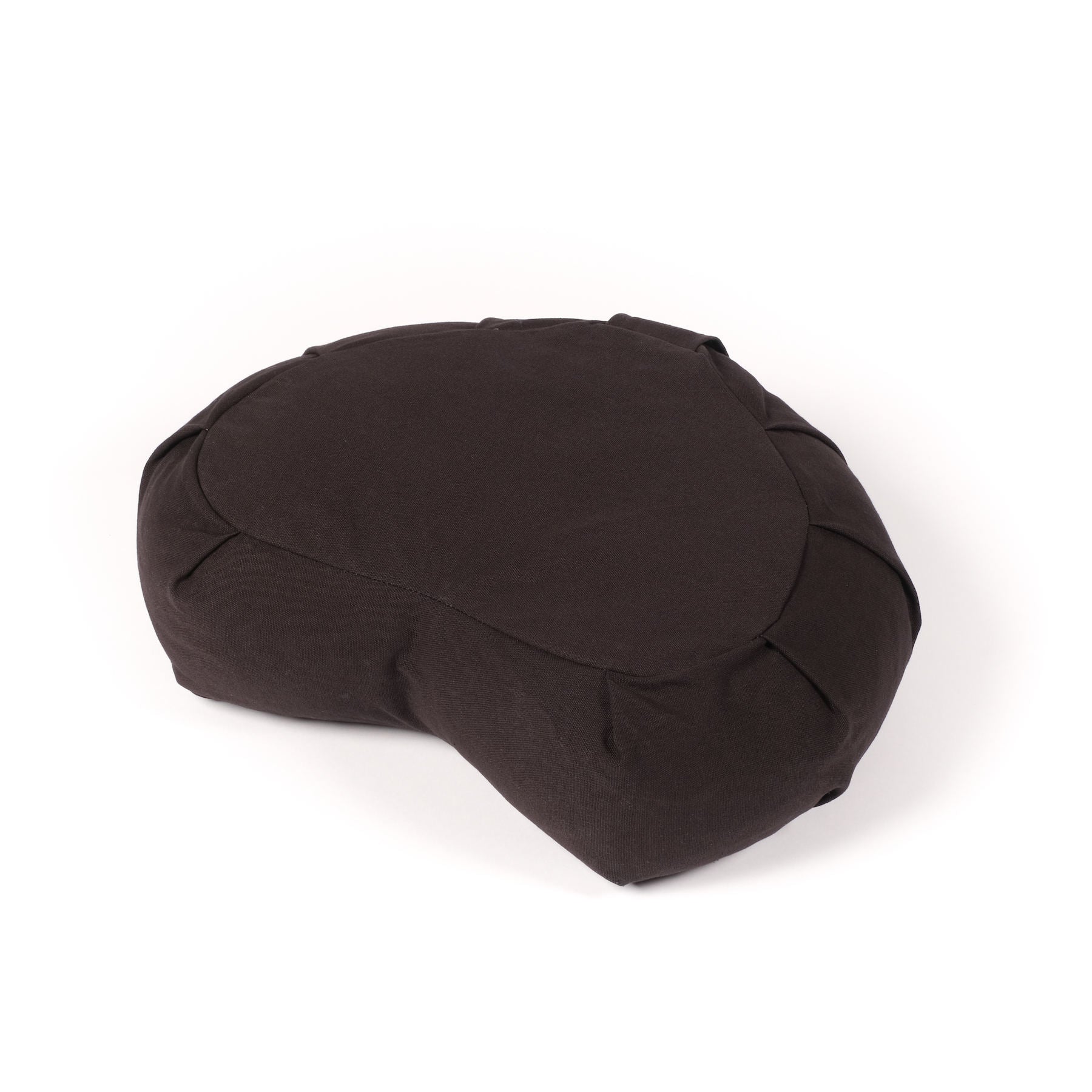 Coussin de méditation demi-lune Zafu uni noir