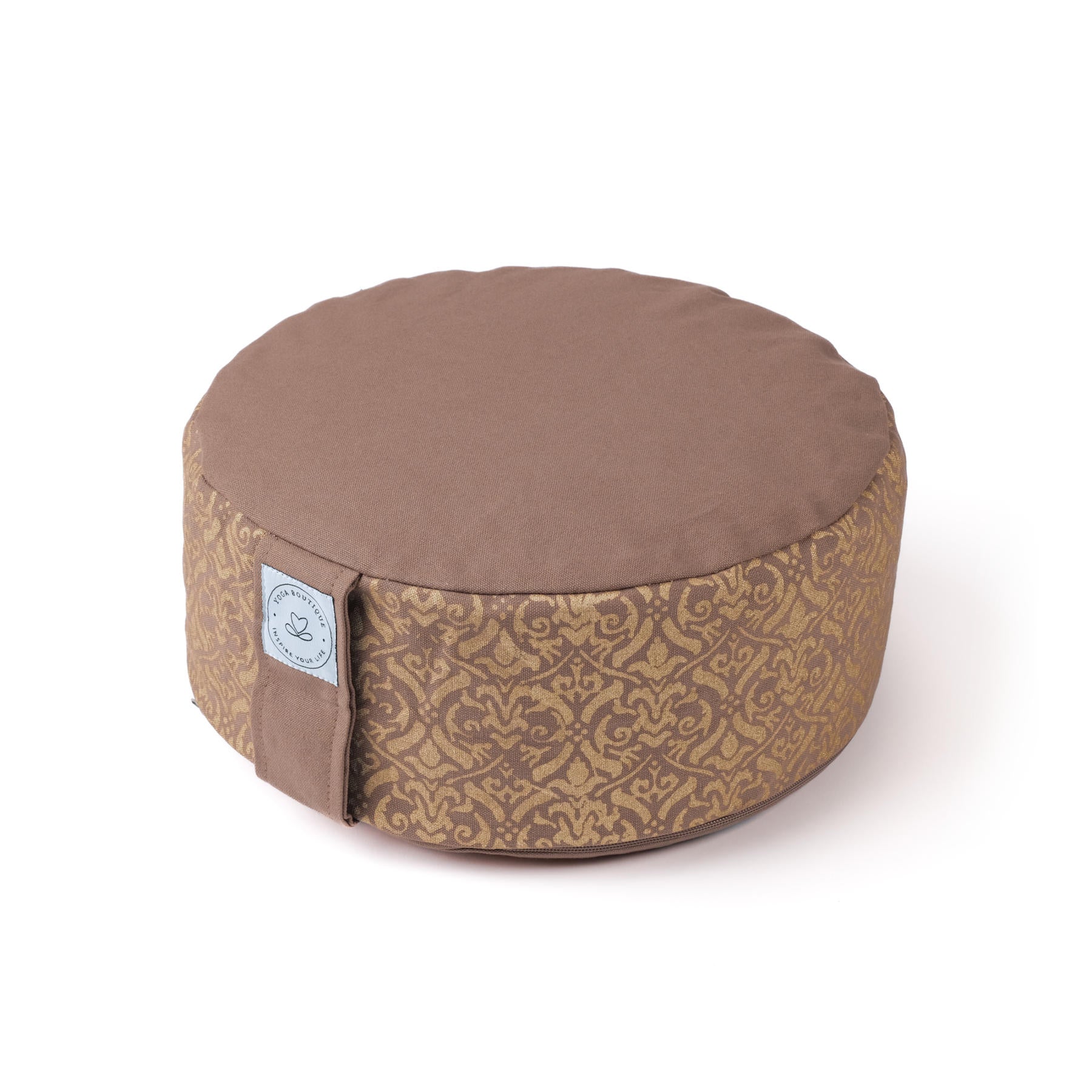 Coussin de méditation Taj Mahal or Blockprint brown-earth