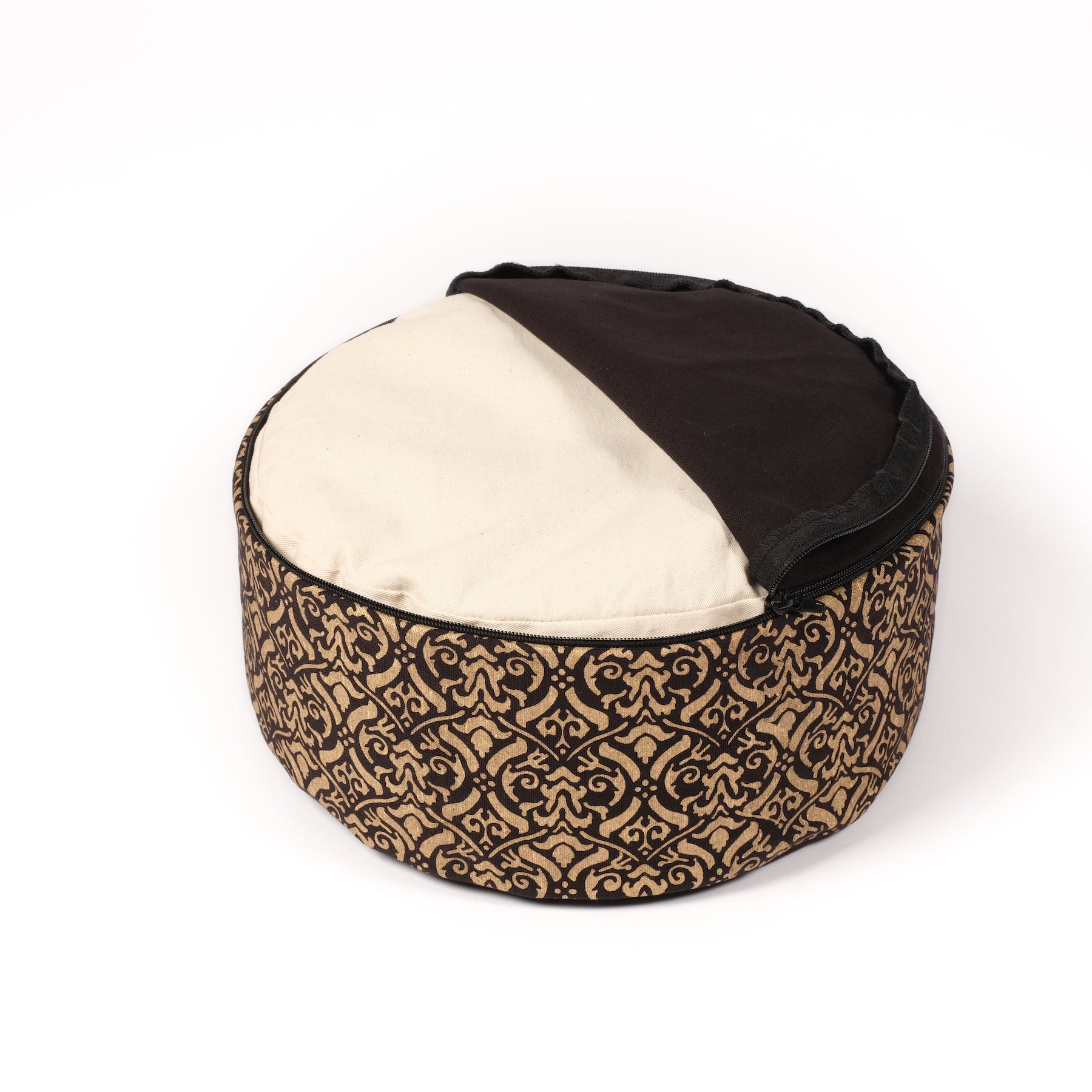 Coussin de méditation Taj Mahal noir