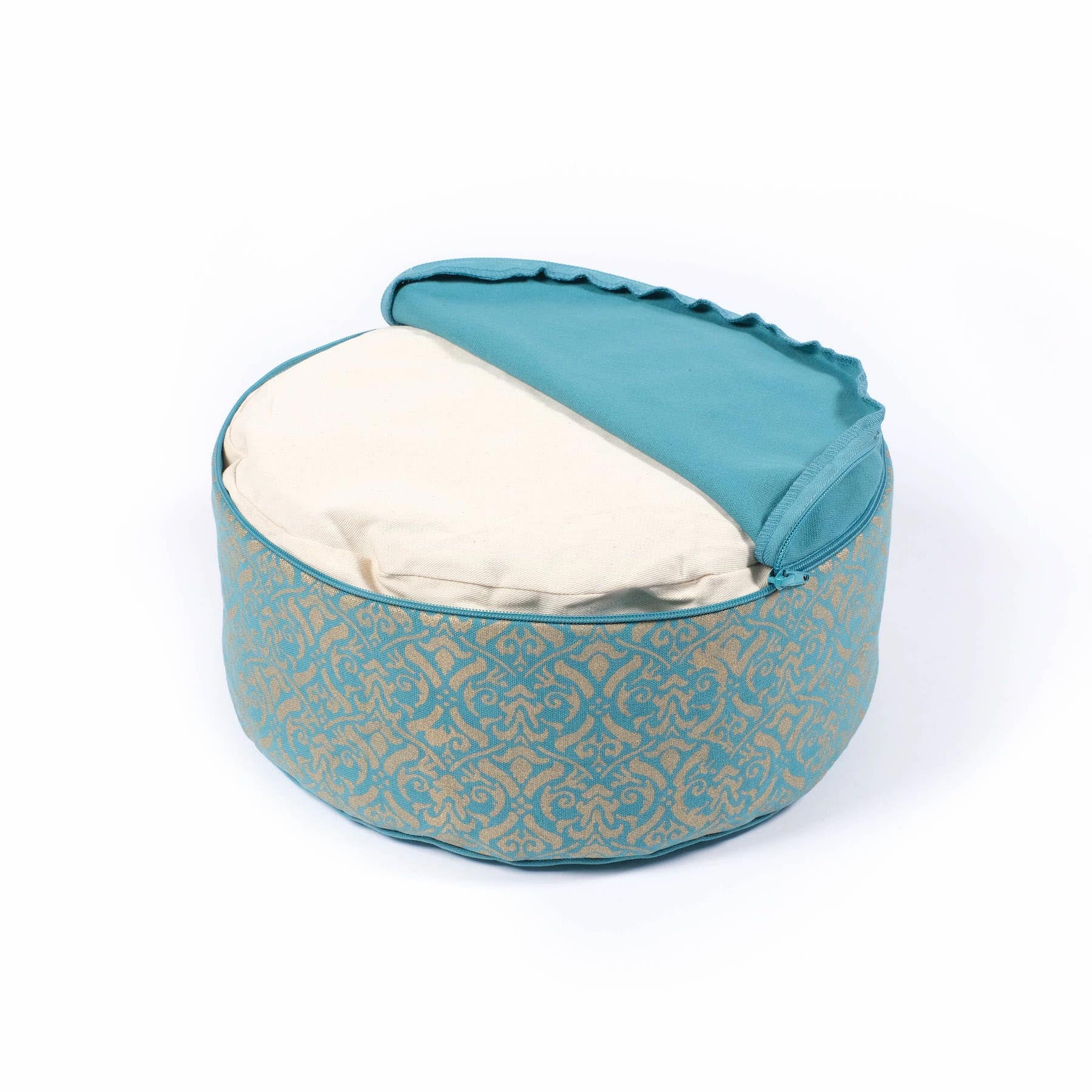 Coussin de méditation Taj Mahal turquoise