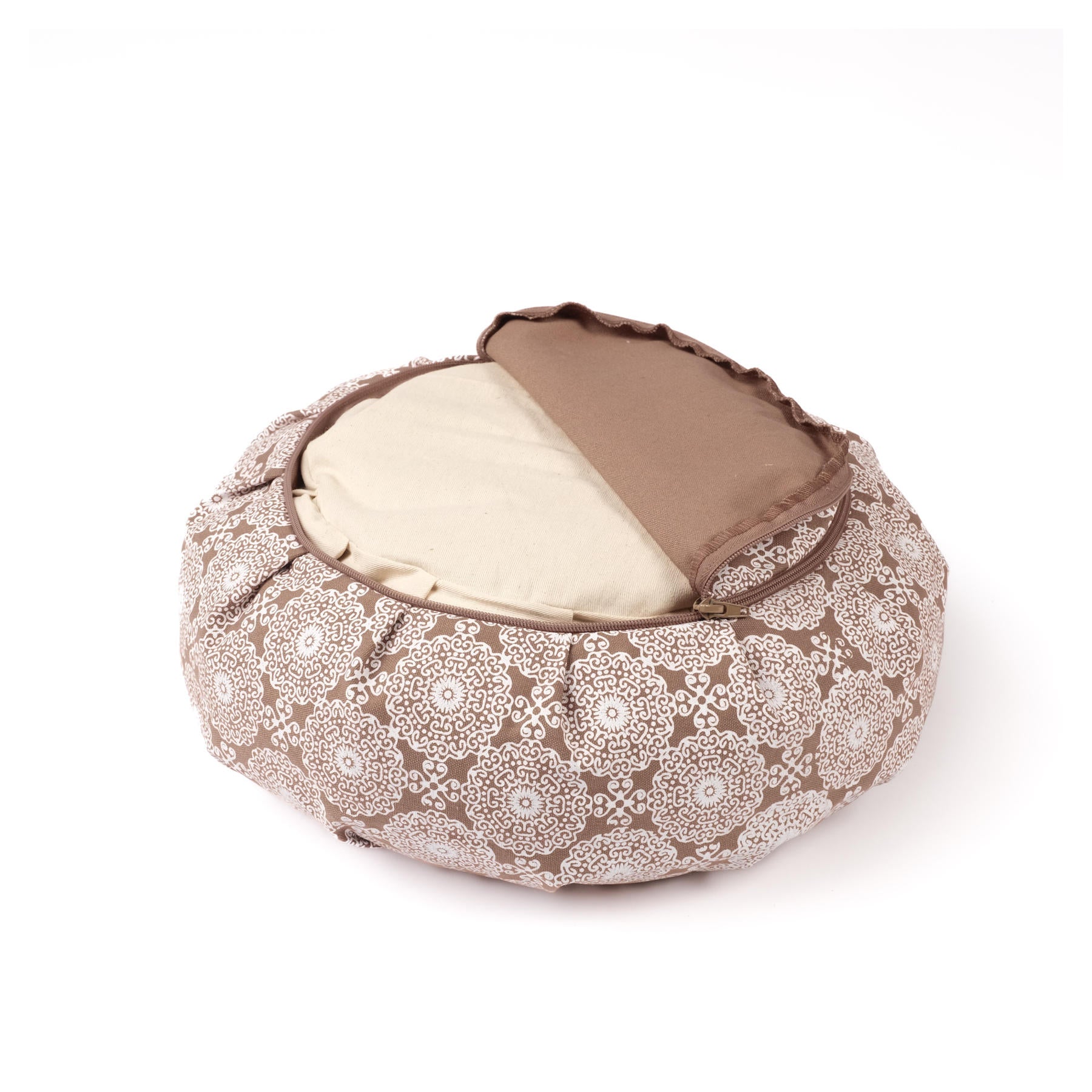 Coussin de méditation Zafu Indian Dream Coton bio brown earth