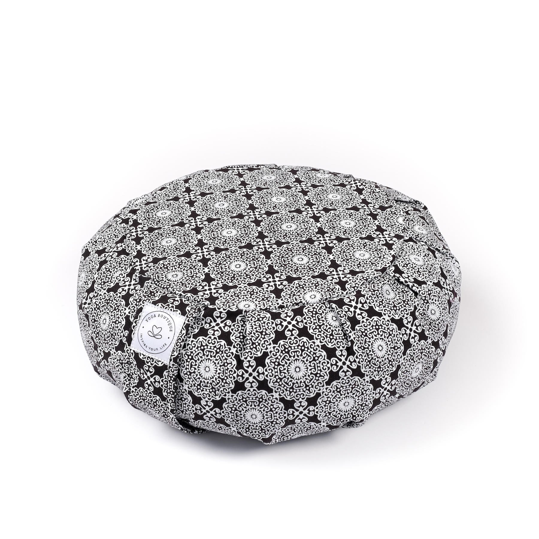 Coussin de méditation Zafu Indian Dream coton bio noir