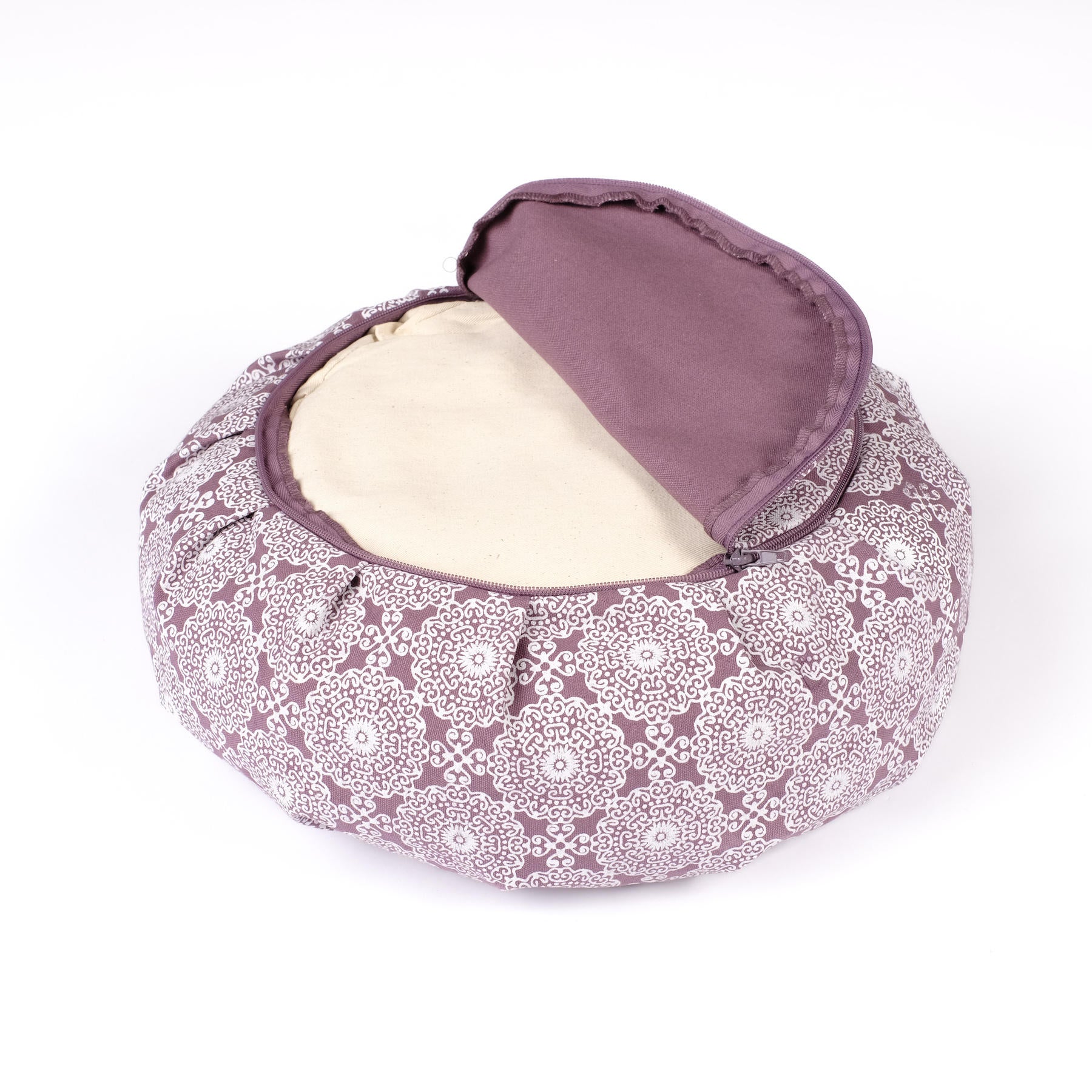 Coussin de méditation Zafu Indian Dream coton bio lavande