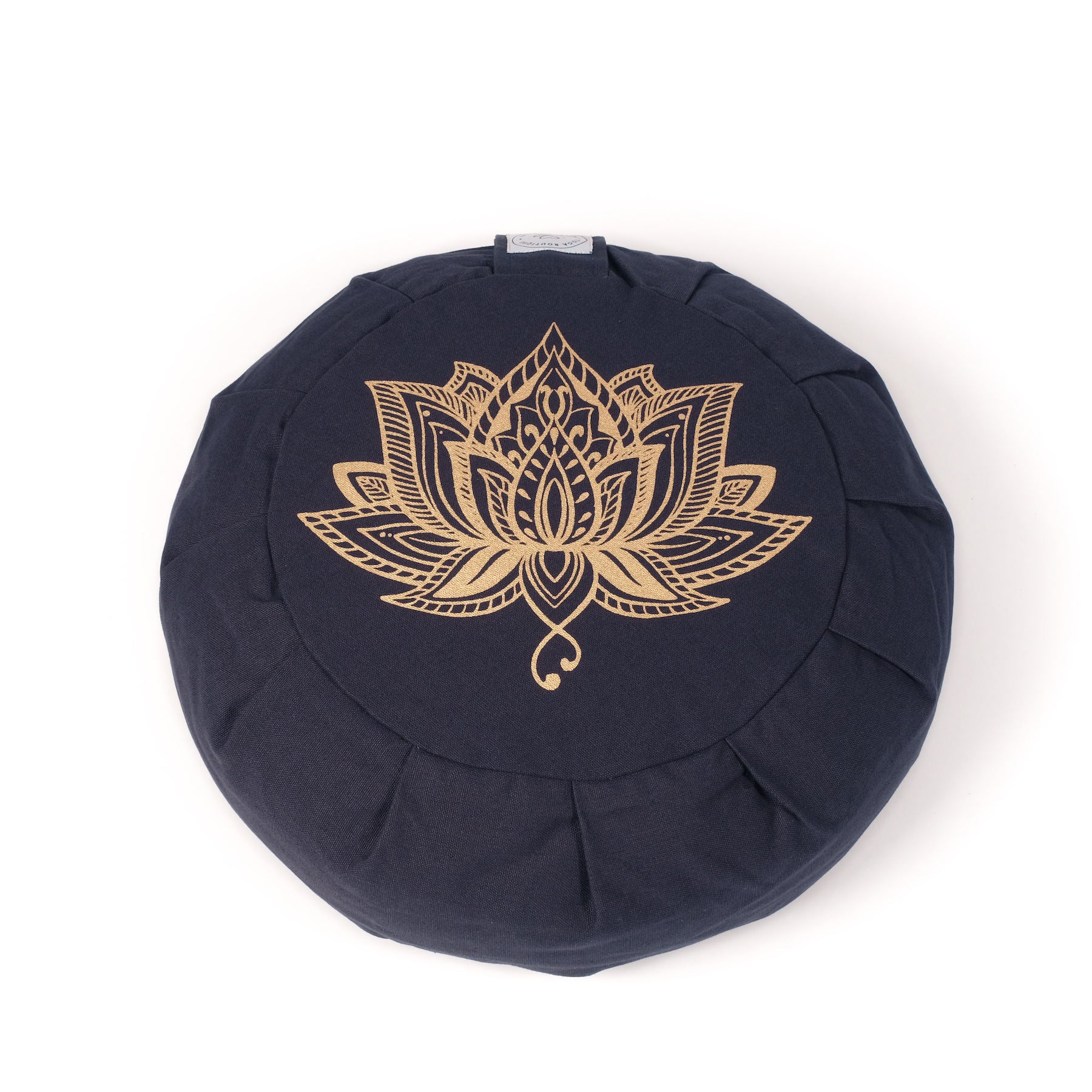 Coussin de méditation Zafu Lotus navy