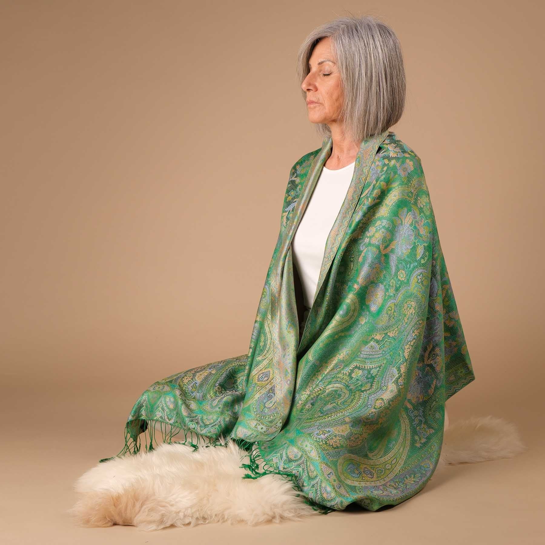 Châle de méditation soie Amazonas