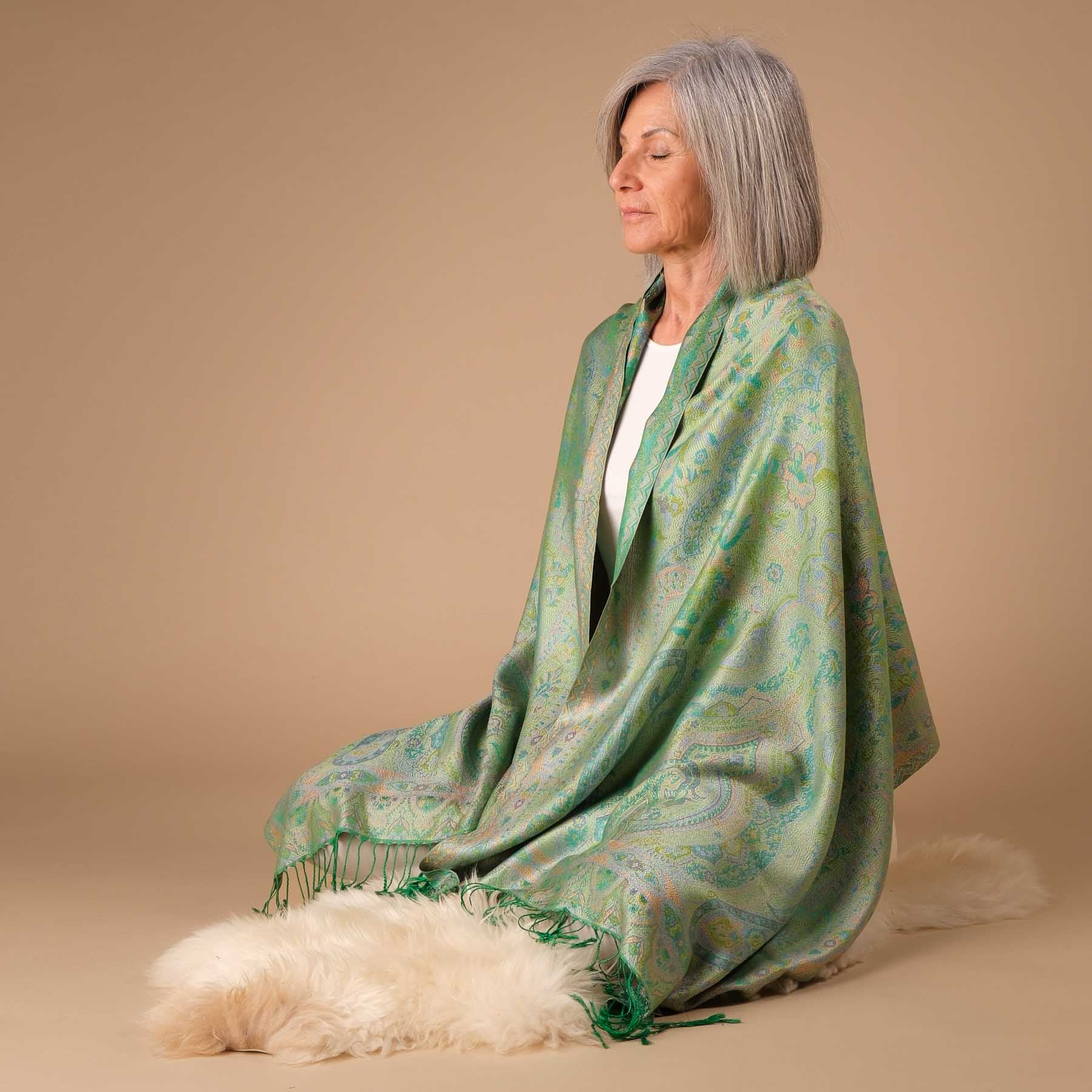 Châle de méditation soie Amazonas