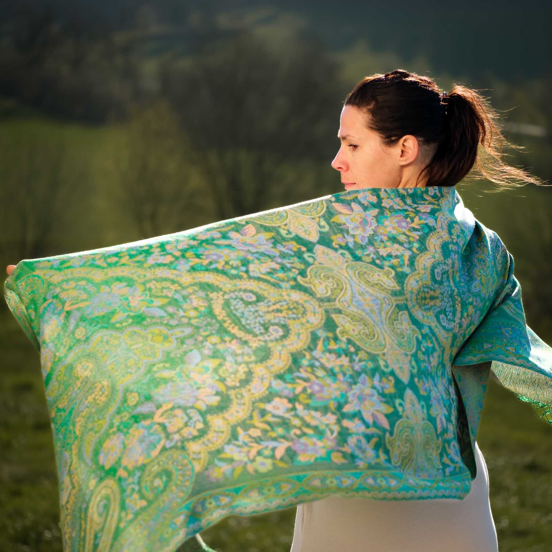 Châle de méditation soie Amazonas