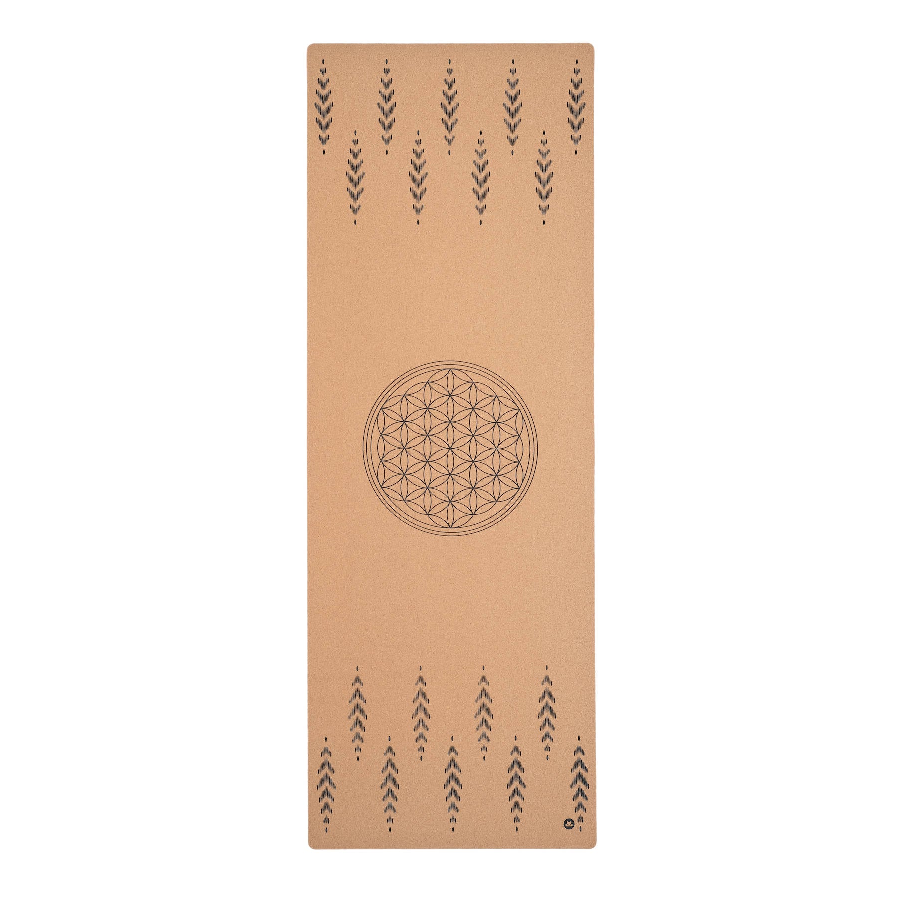 Tapis de yoga en liège Fleur de vie