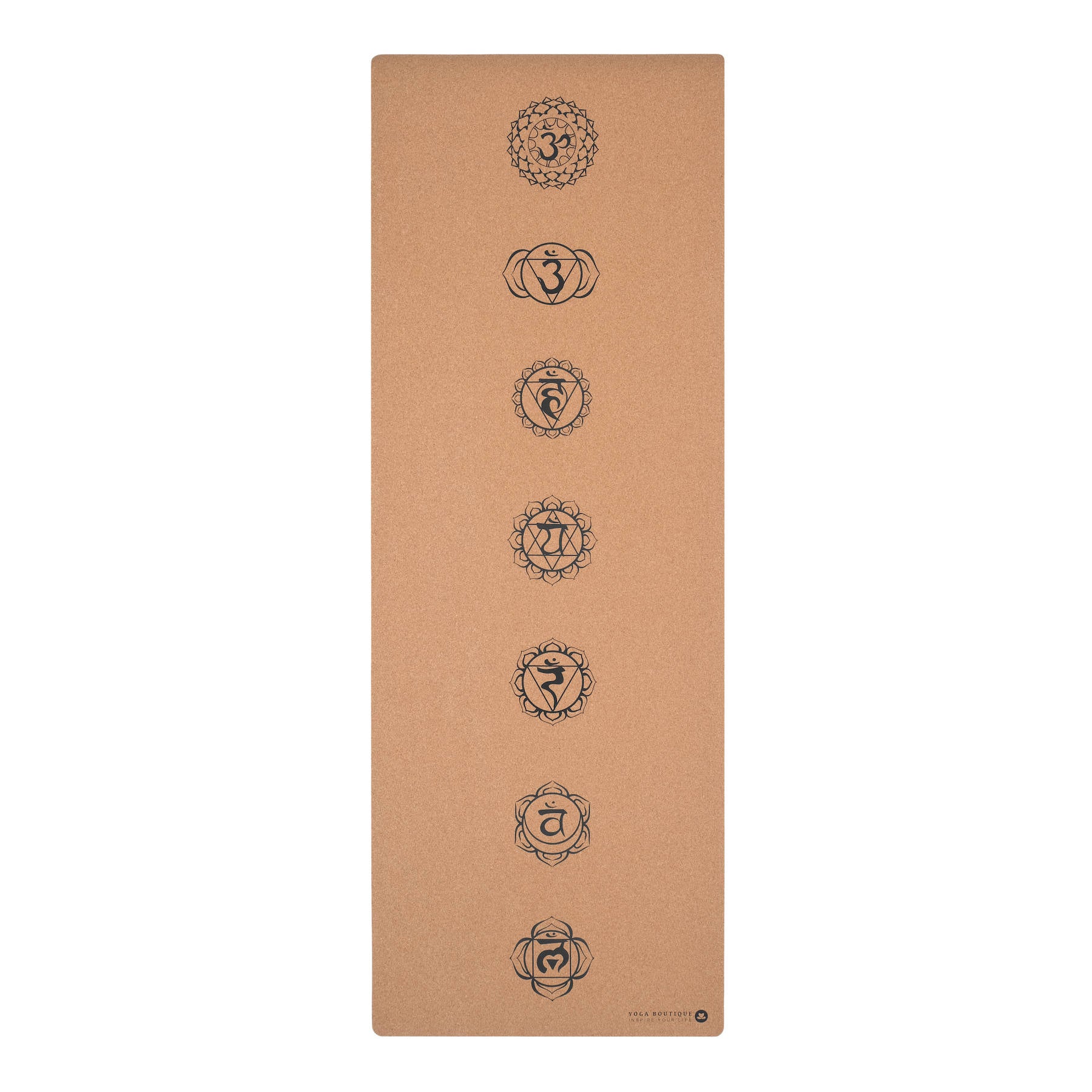 Tapis de yoga en liège Chakras