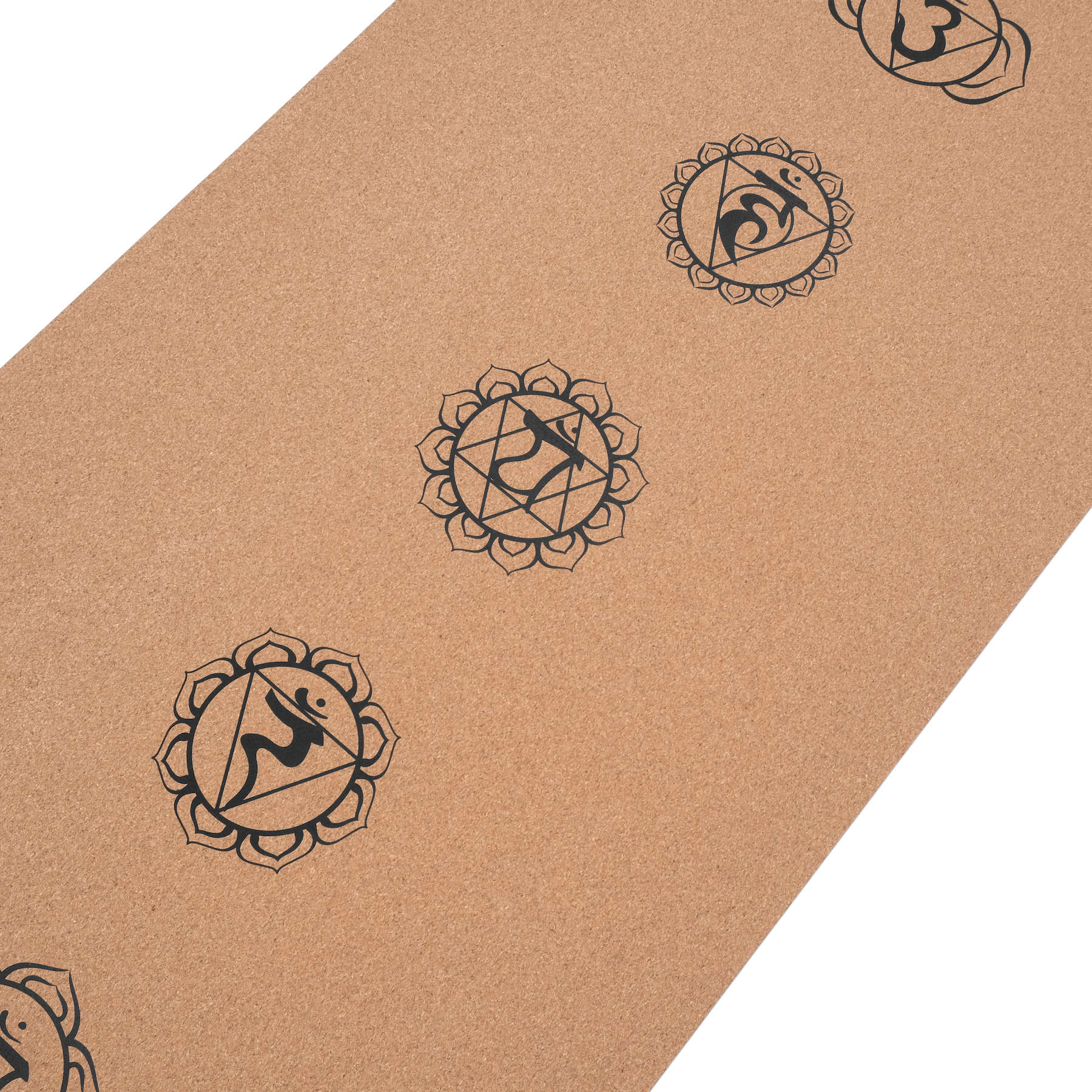 Tapis de yoga en liège Chakras