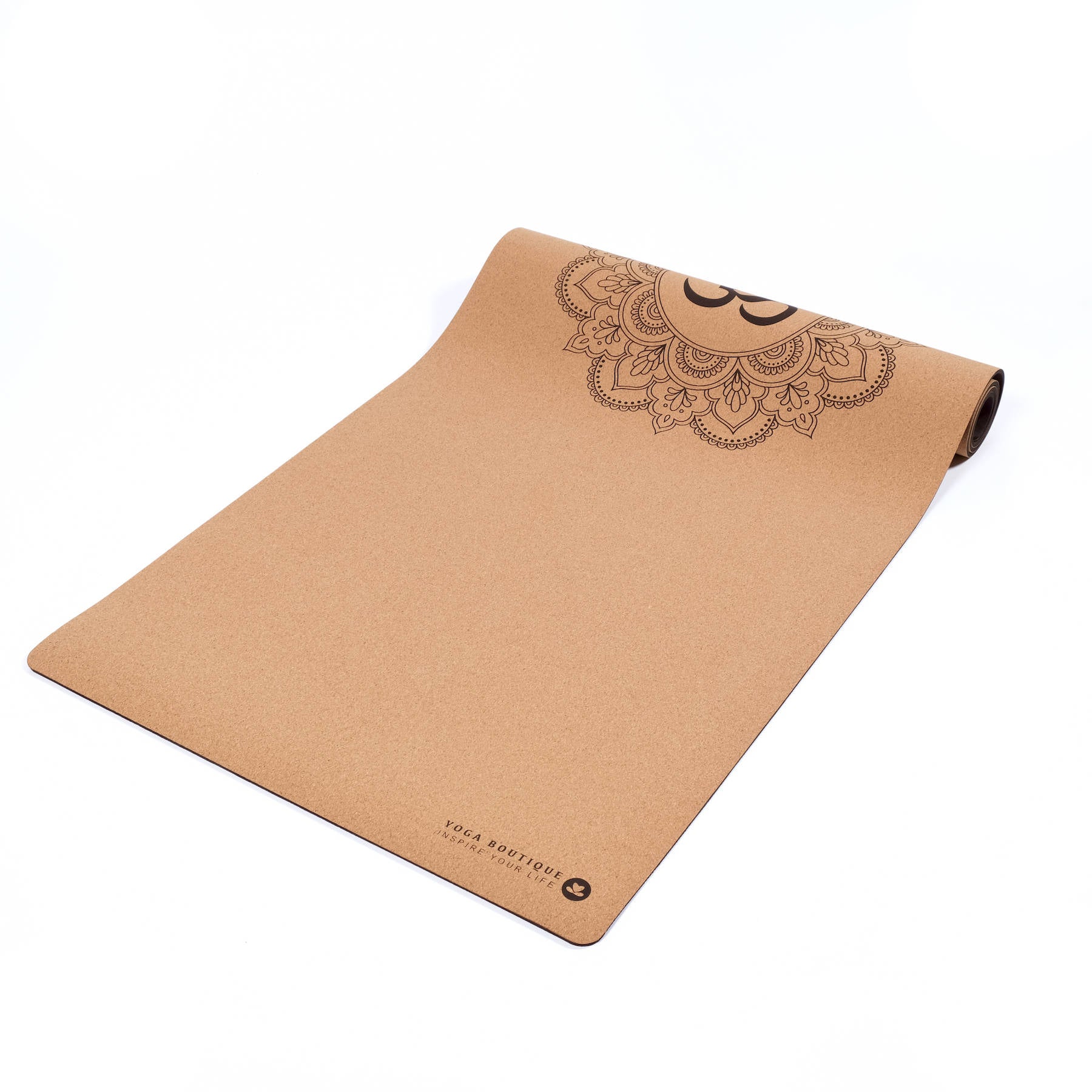 Tapis de yoga en liège Mandala OM