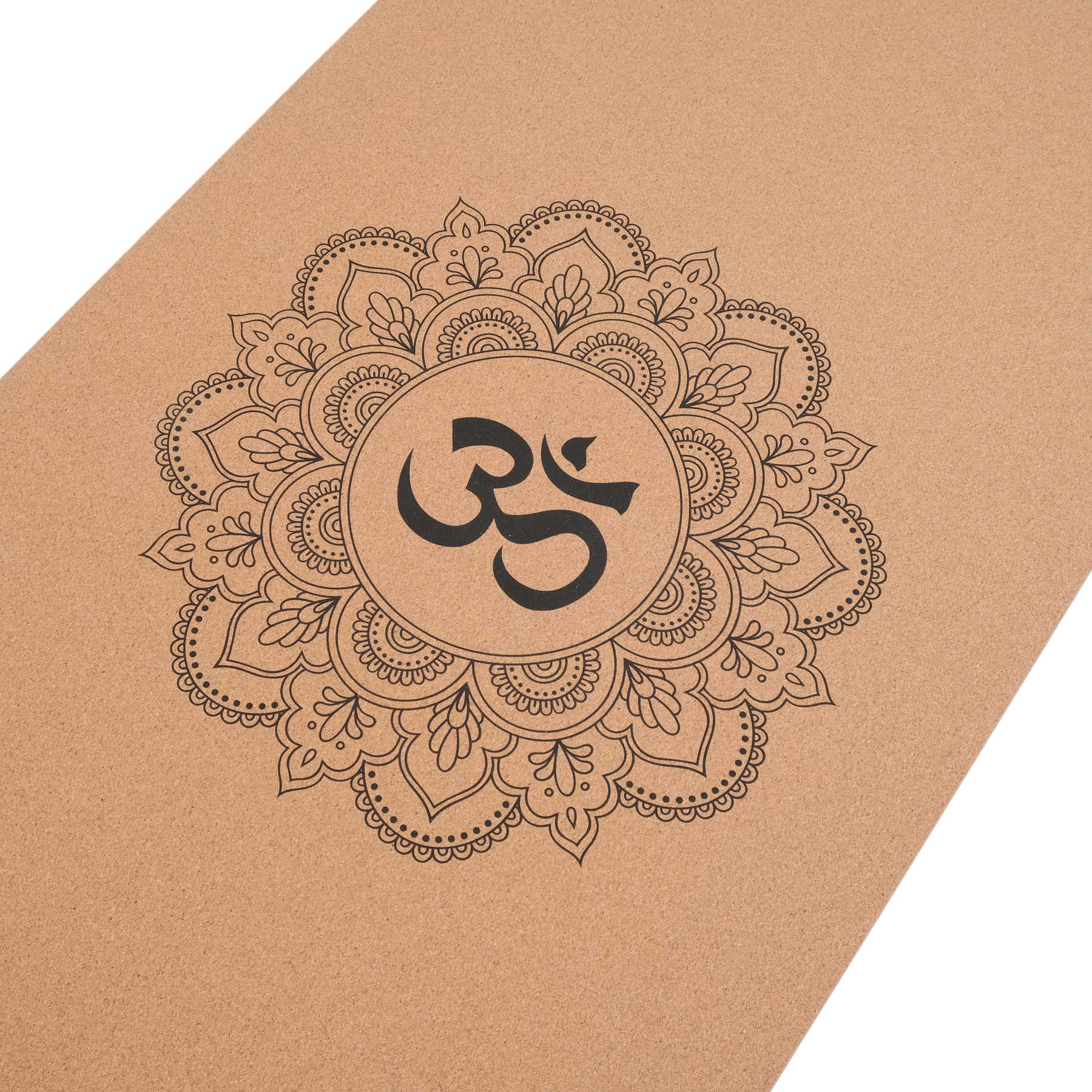 Tapis de yoga en liège Mandala OM
