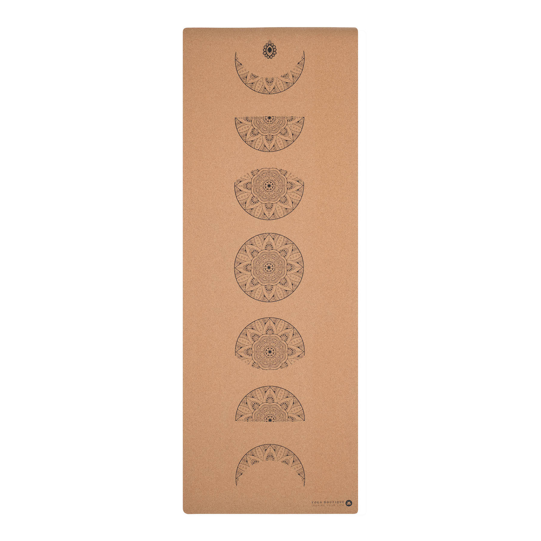 Tapis de yoga en liège Mandala Lune