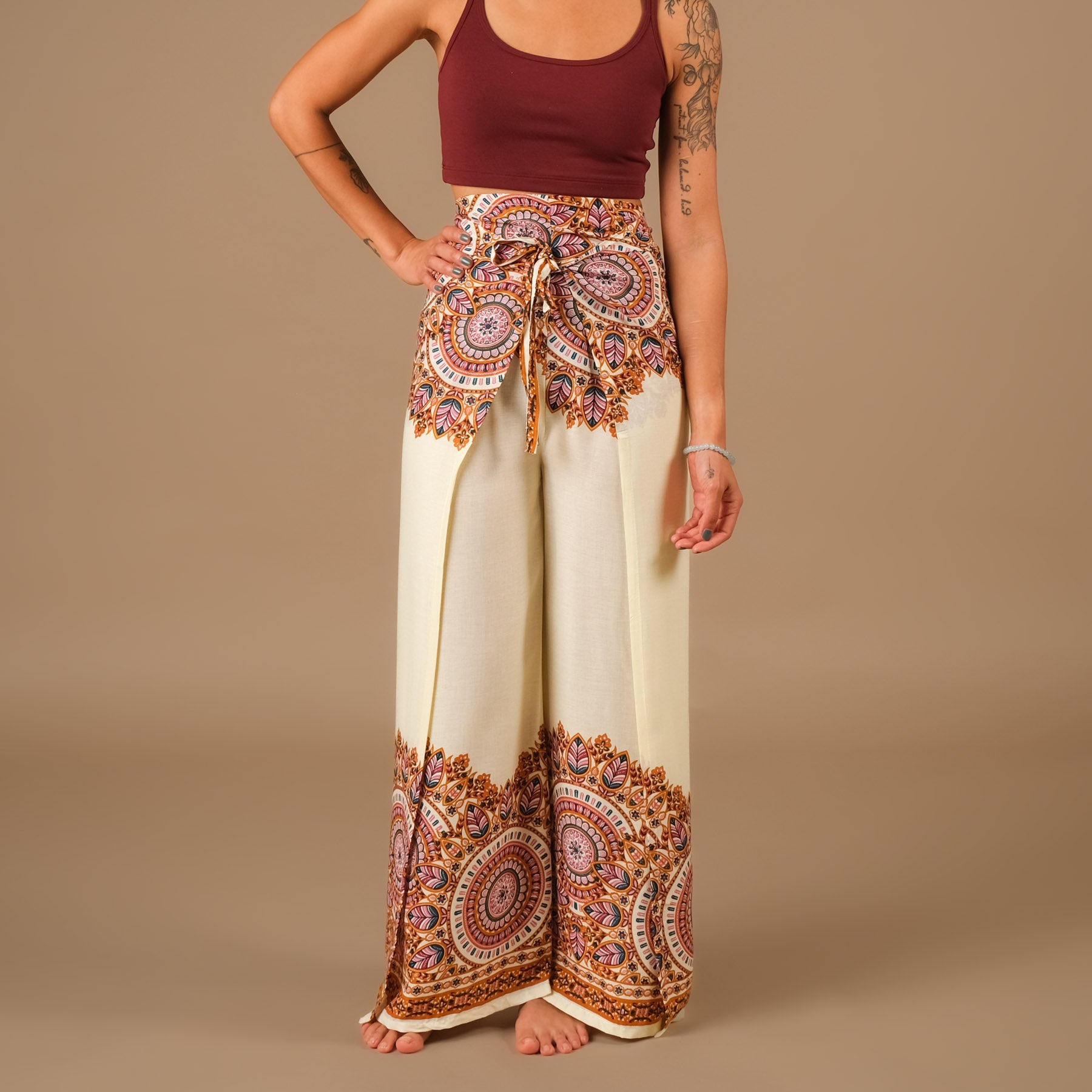 Pantalon Palazzo Wrap Jaipur