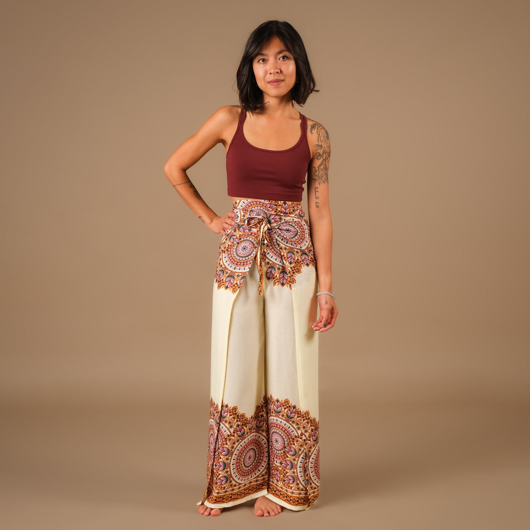 Pantalon Palazzo Wrap Jaipur