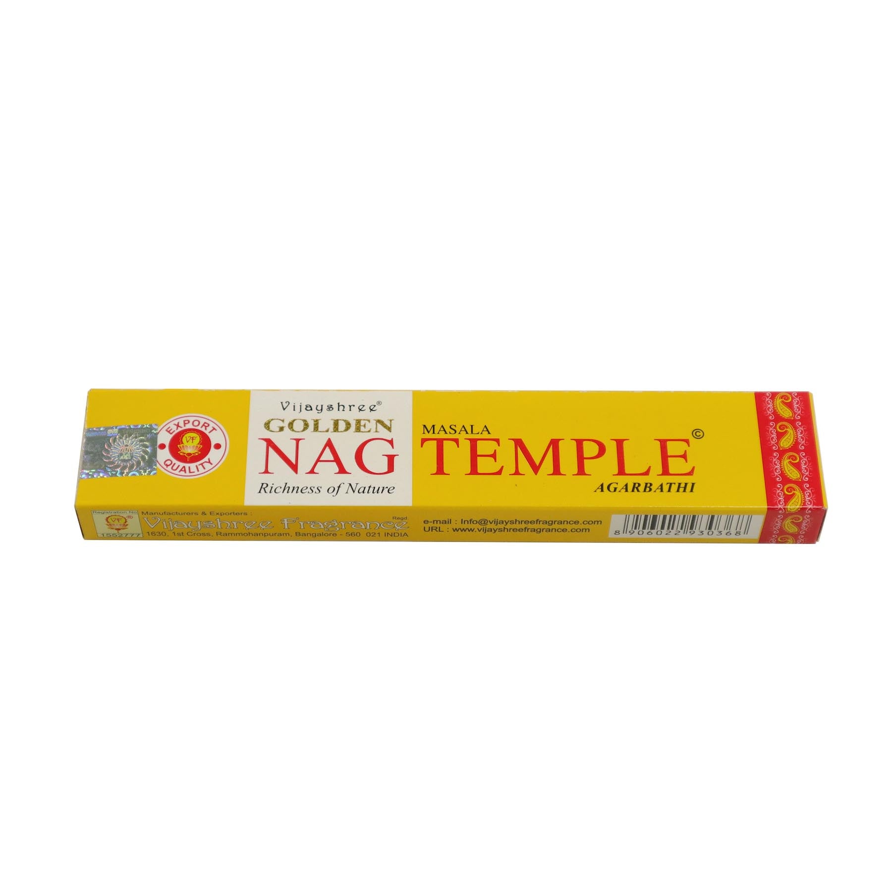 Bâtons d'encens Golden Nag Temple