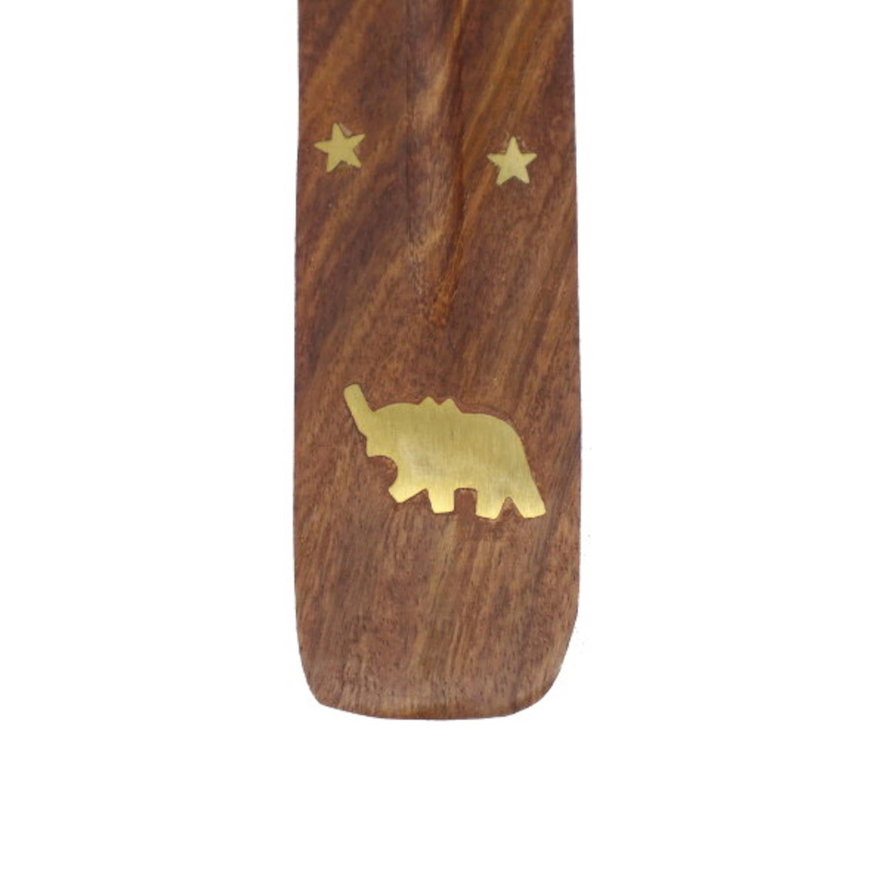 Porte-encens en bois Ganesh