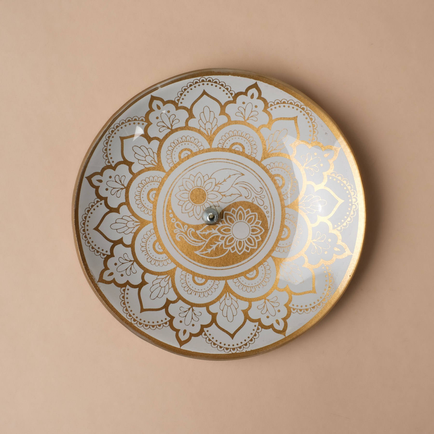 Porte-encens Ying Yang en verre