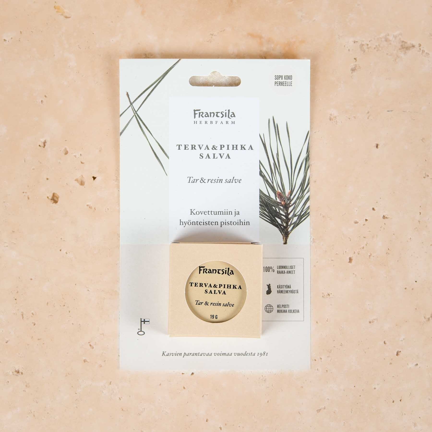Goudron et résine onguent meilleur cosmétique naturel de Frantsila