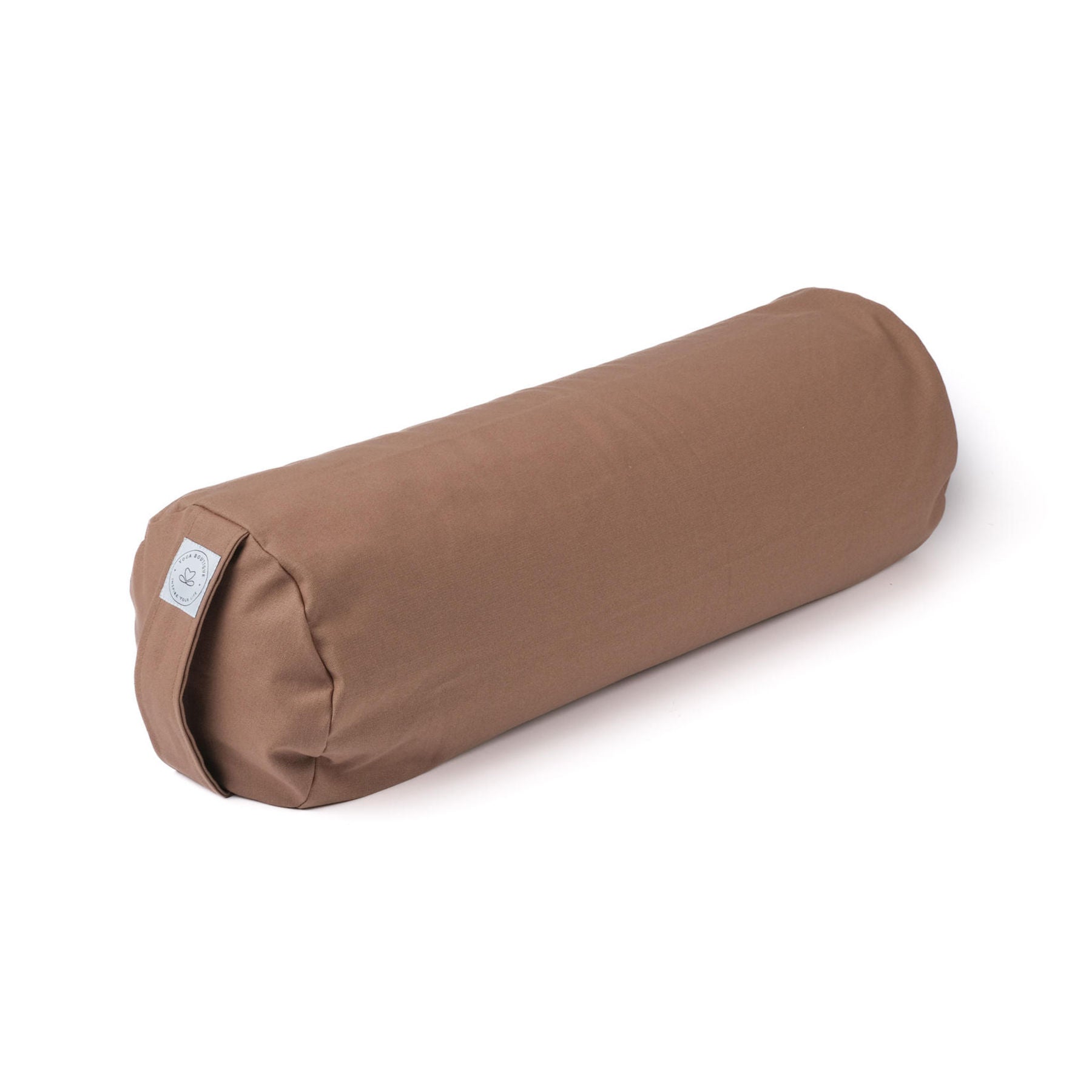 Yoga Bolster en coton uni brown-earth