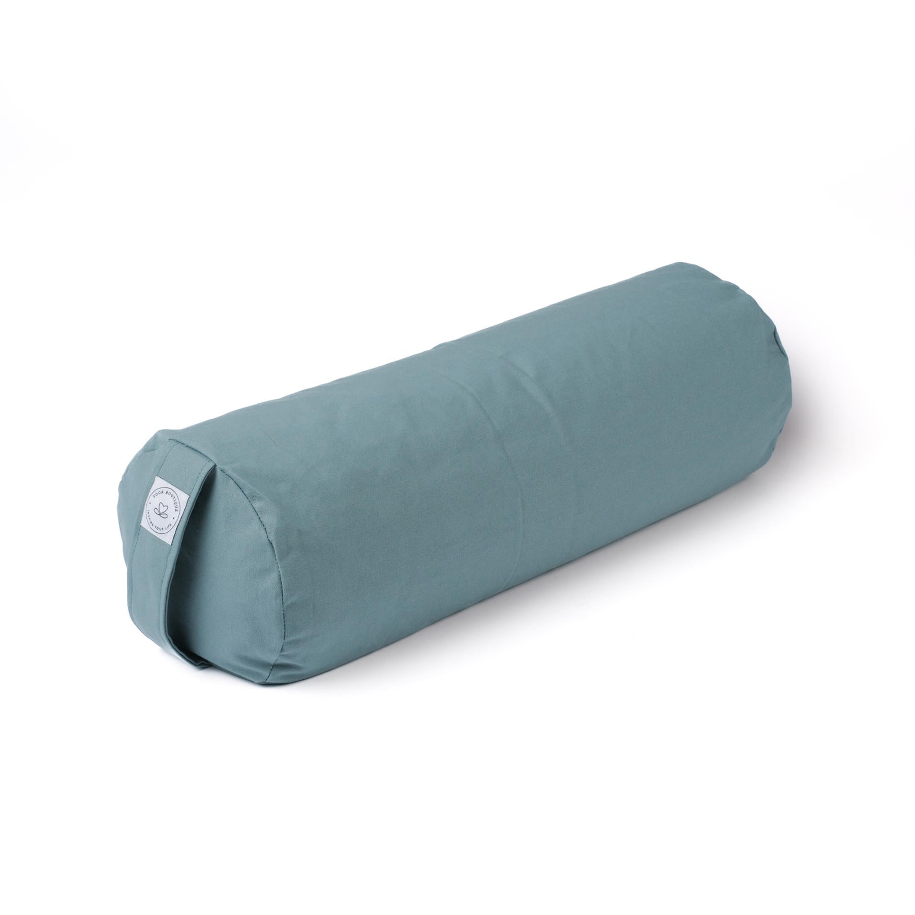 Yoga Bolster en coton uni green-water