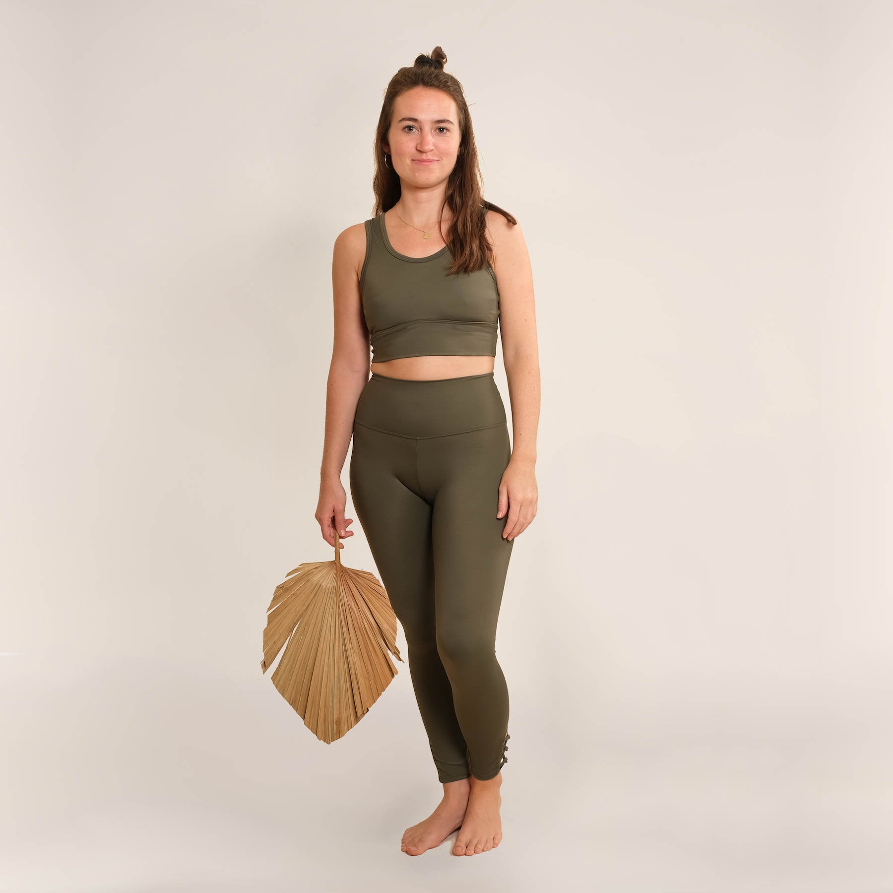Top de yoga Eco Mare olive