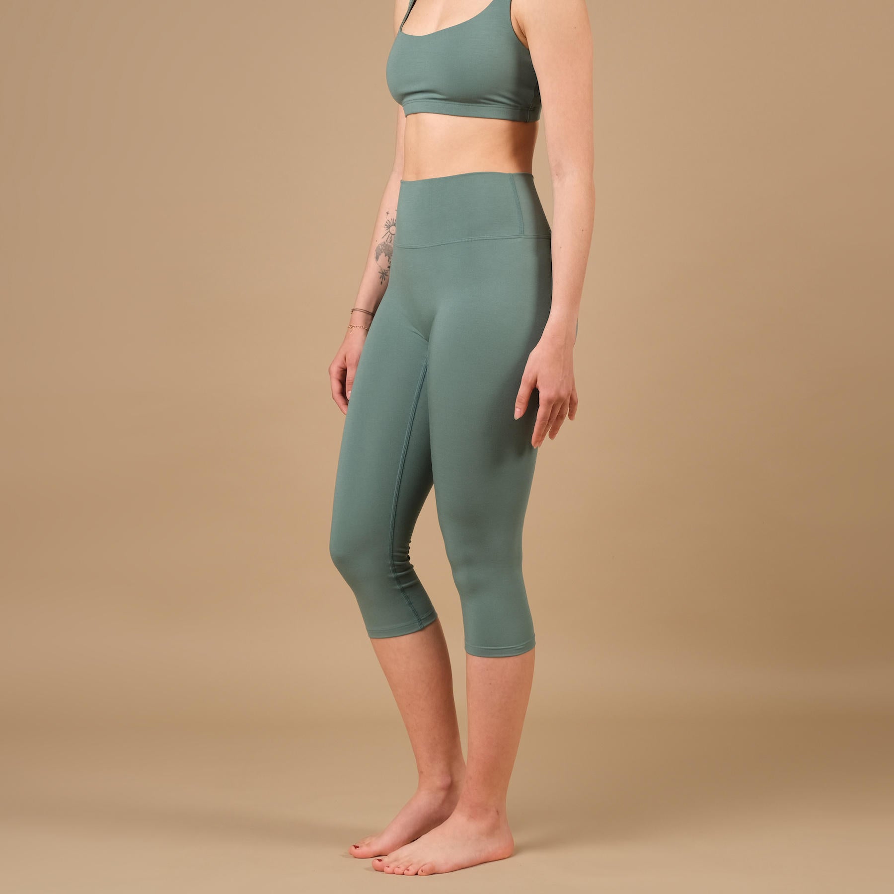 Leggings de yoga Comfy Capri pétrole