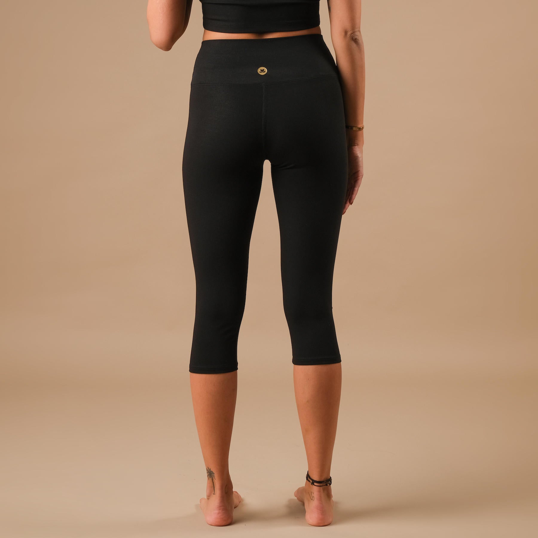 Yoga Capri Leggings Comfy noir