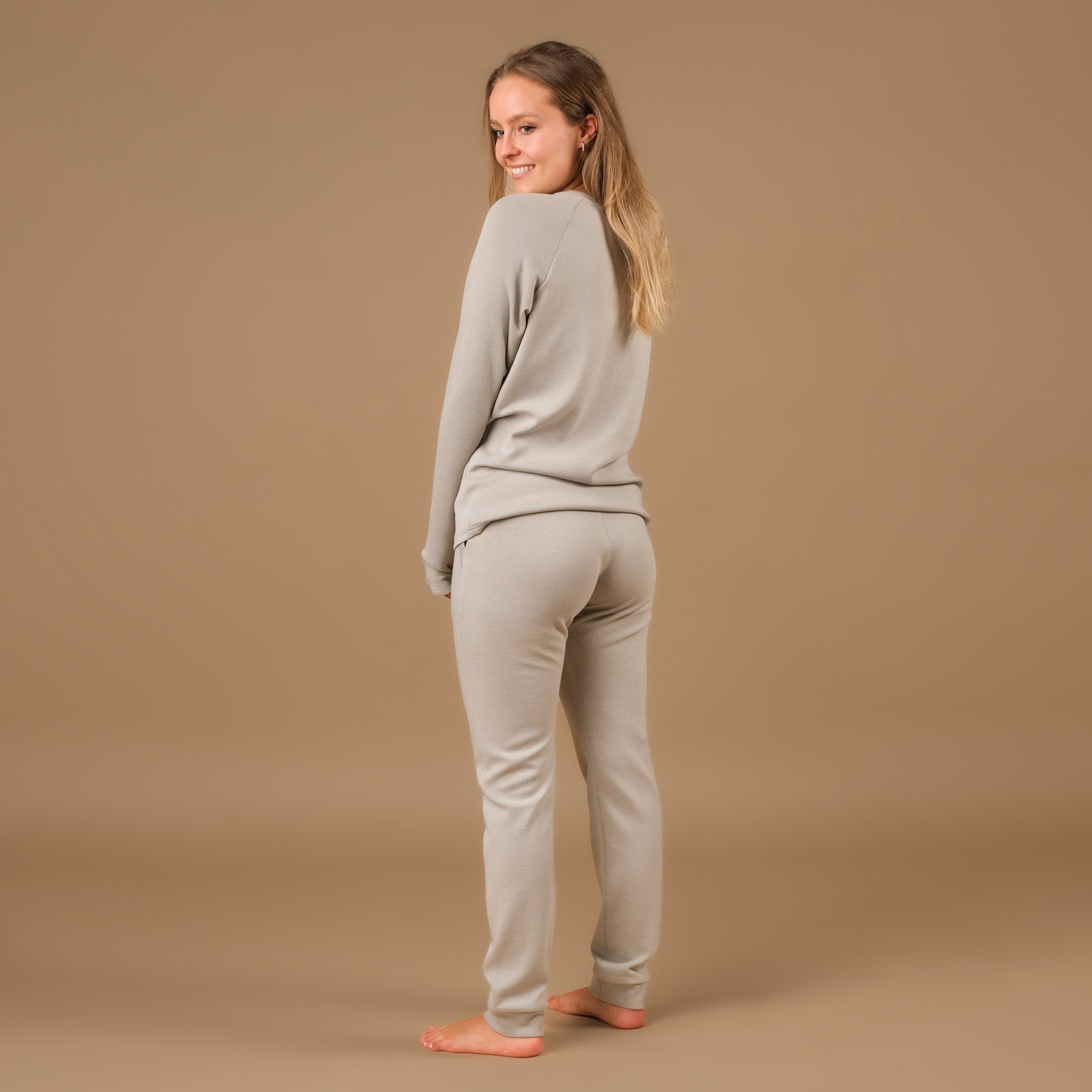 Sweat-shirt de yoga unisexe Cosy gris