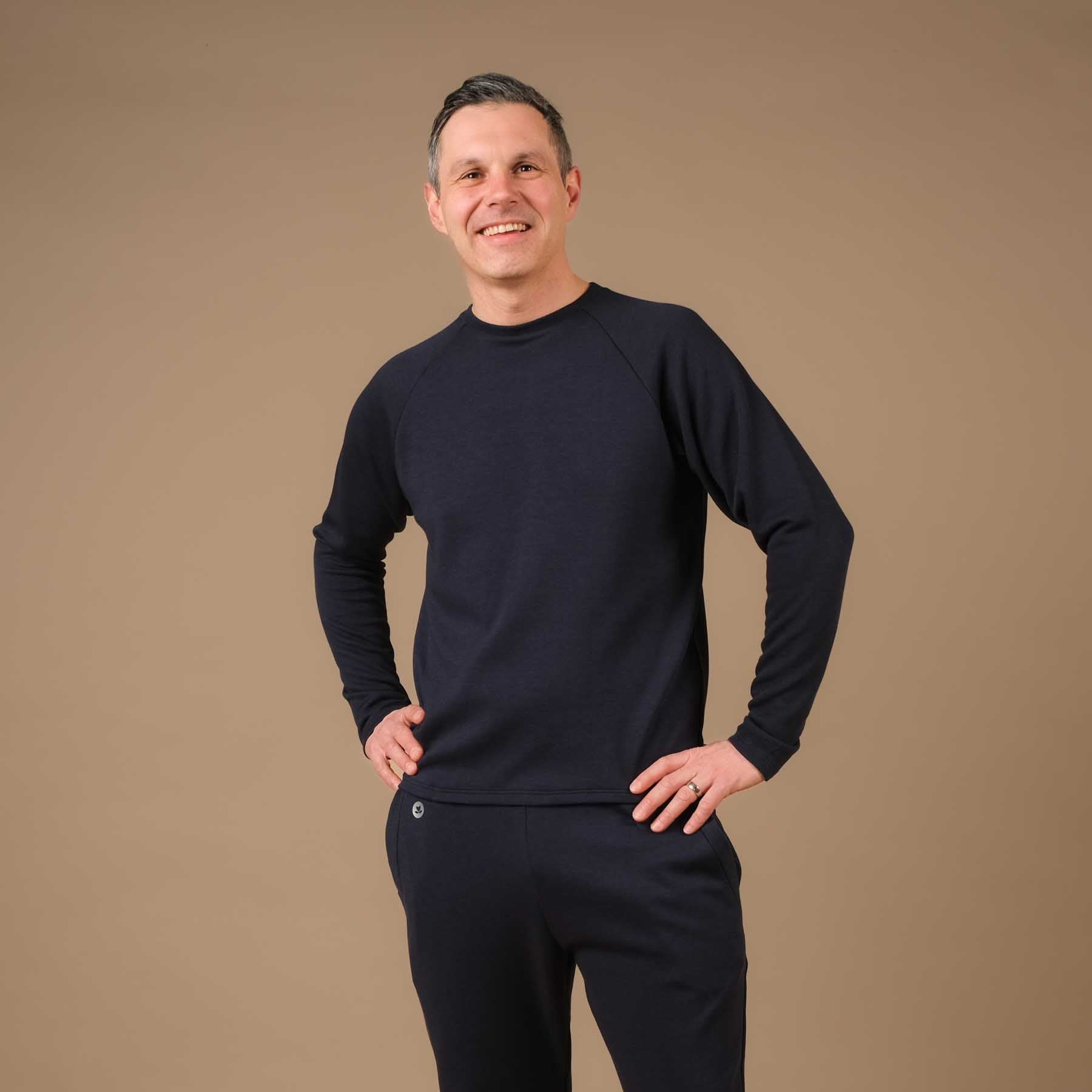 Sweat-shirt de yoga unisexe Cosy navy