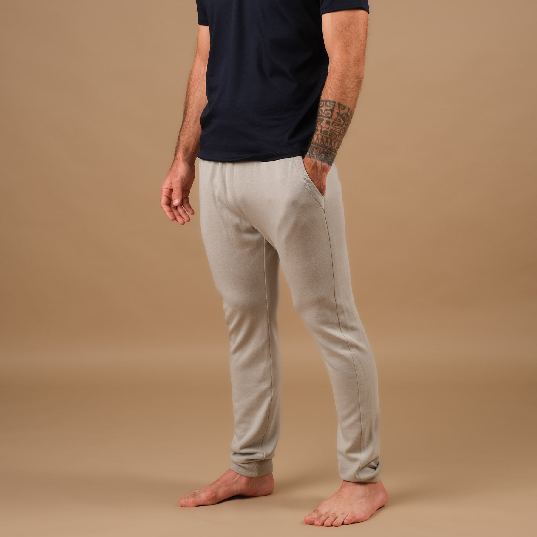 Pantalon de jogging de yoga unisexe Cosy gris