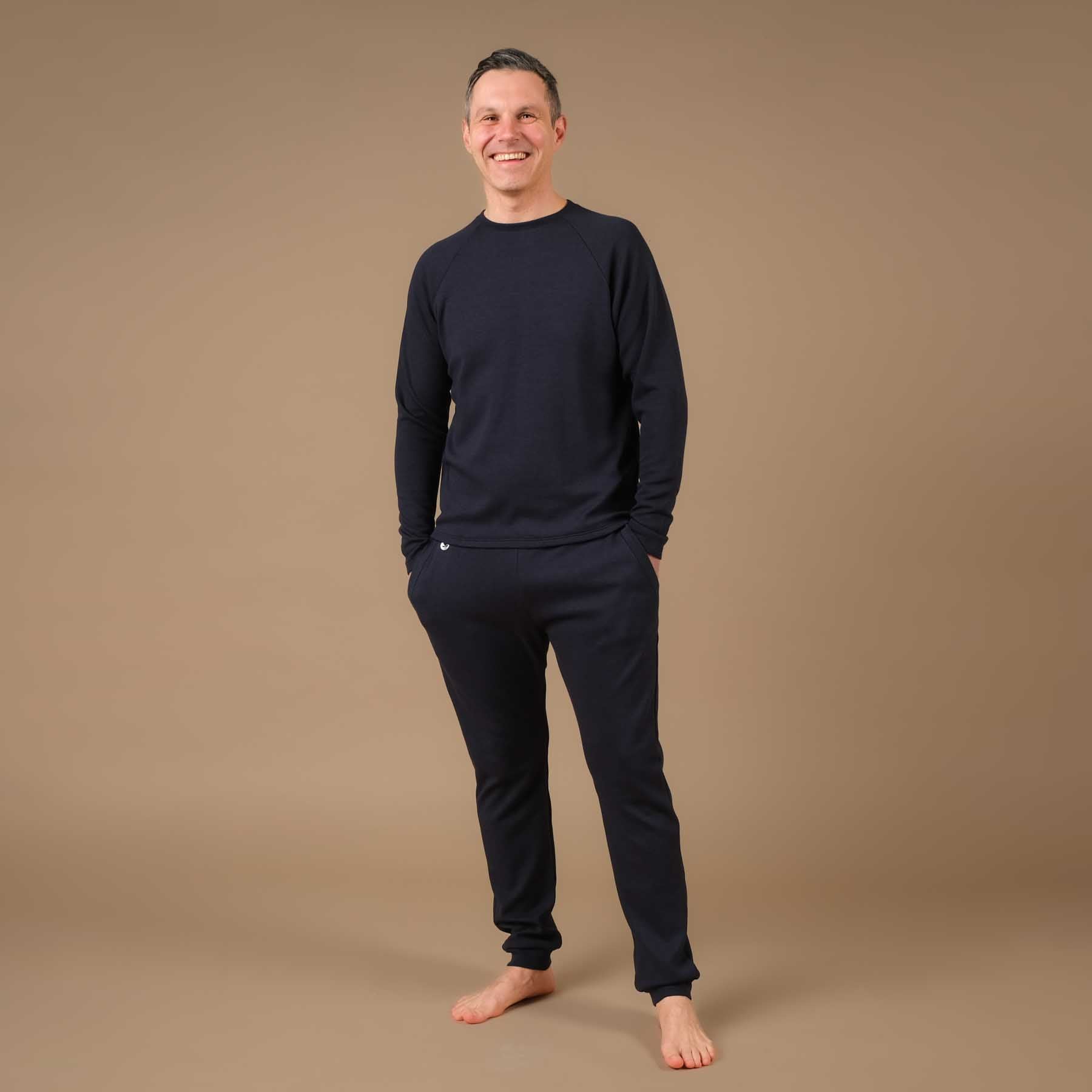 Pantalon de yoga unisexe Cosy navy