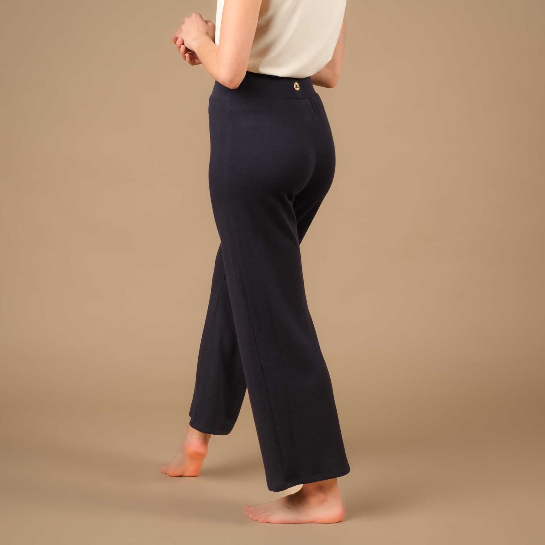 Yoga Culotte pantalon large Cosy navy