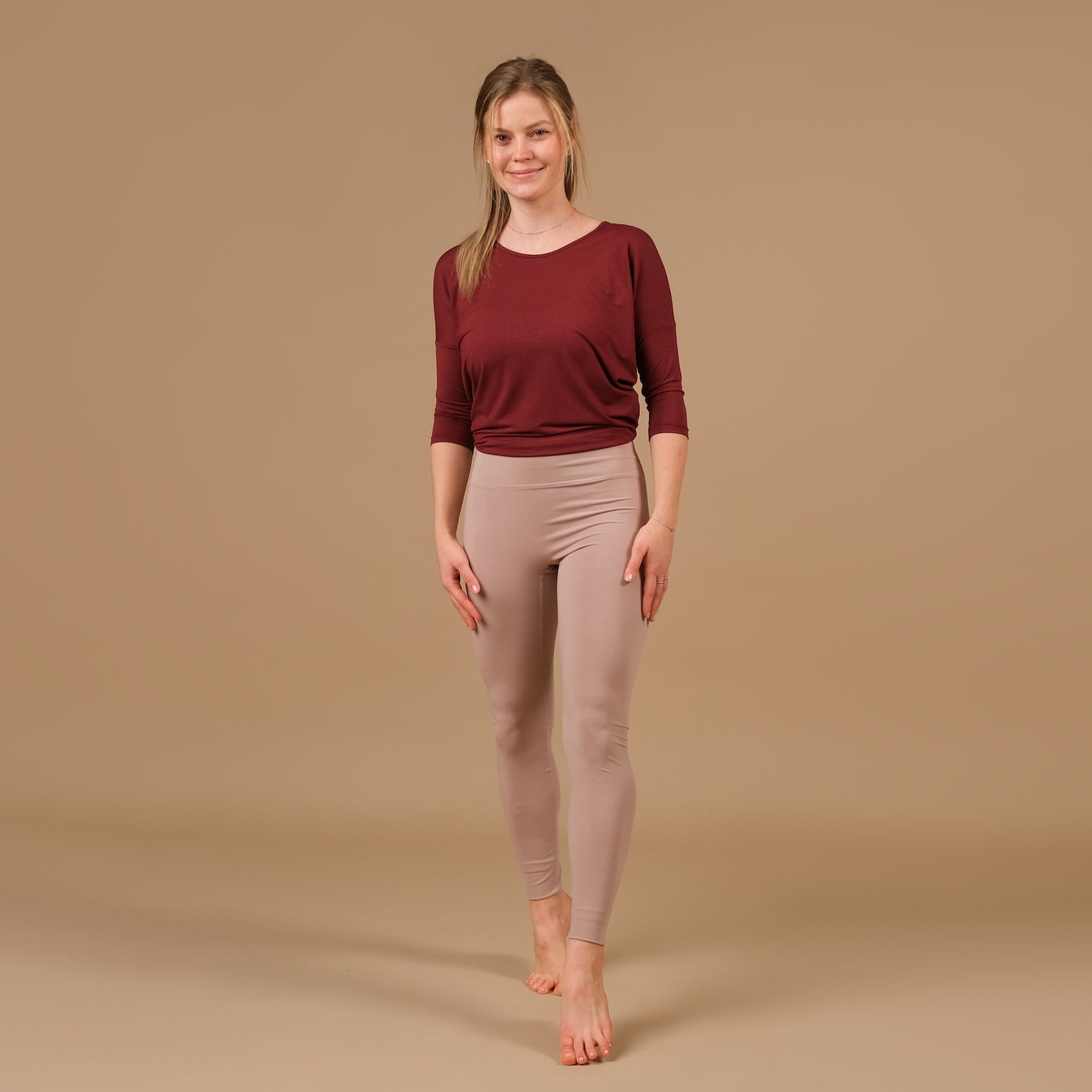 Yoga Leggings Comfy mocca, super doux, durable, fabriqué en Suisse