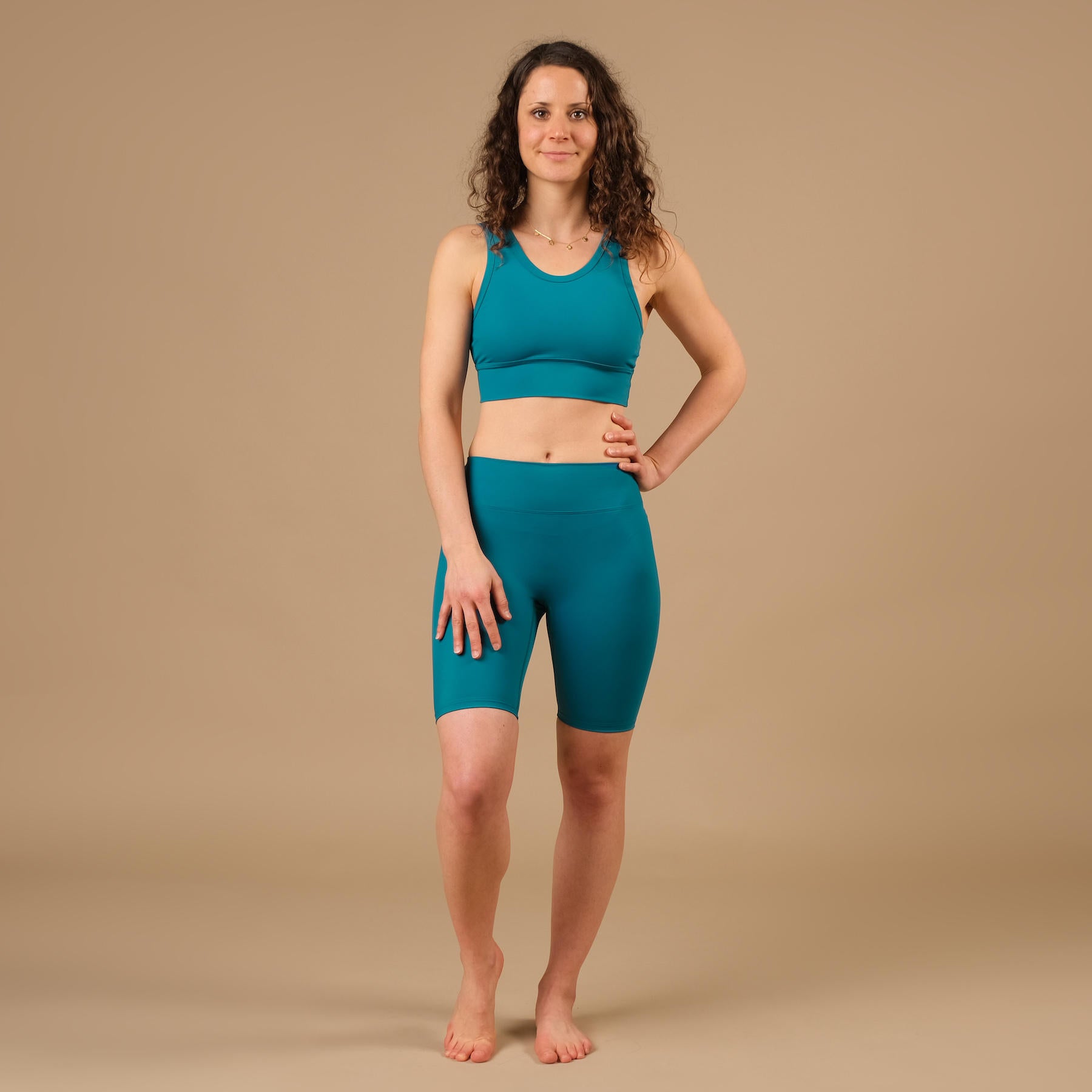 Short cycliste de yoga Biker Shorts Eco Mare acqua