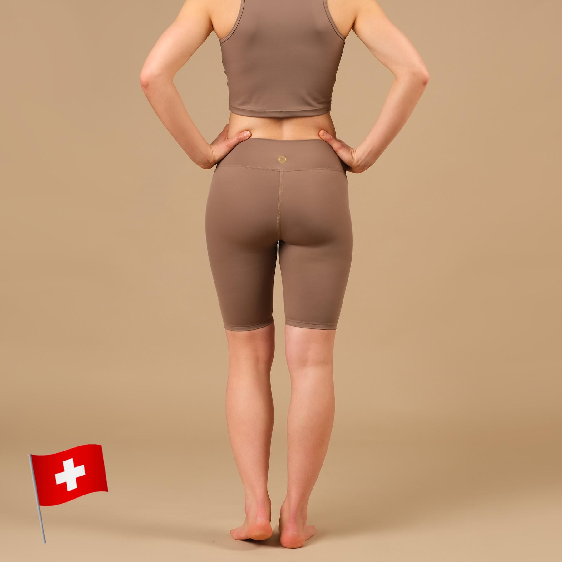 Short cycliste de yoga Biker Shorts Eco Mare sable