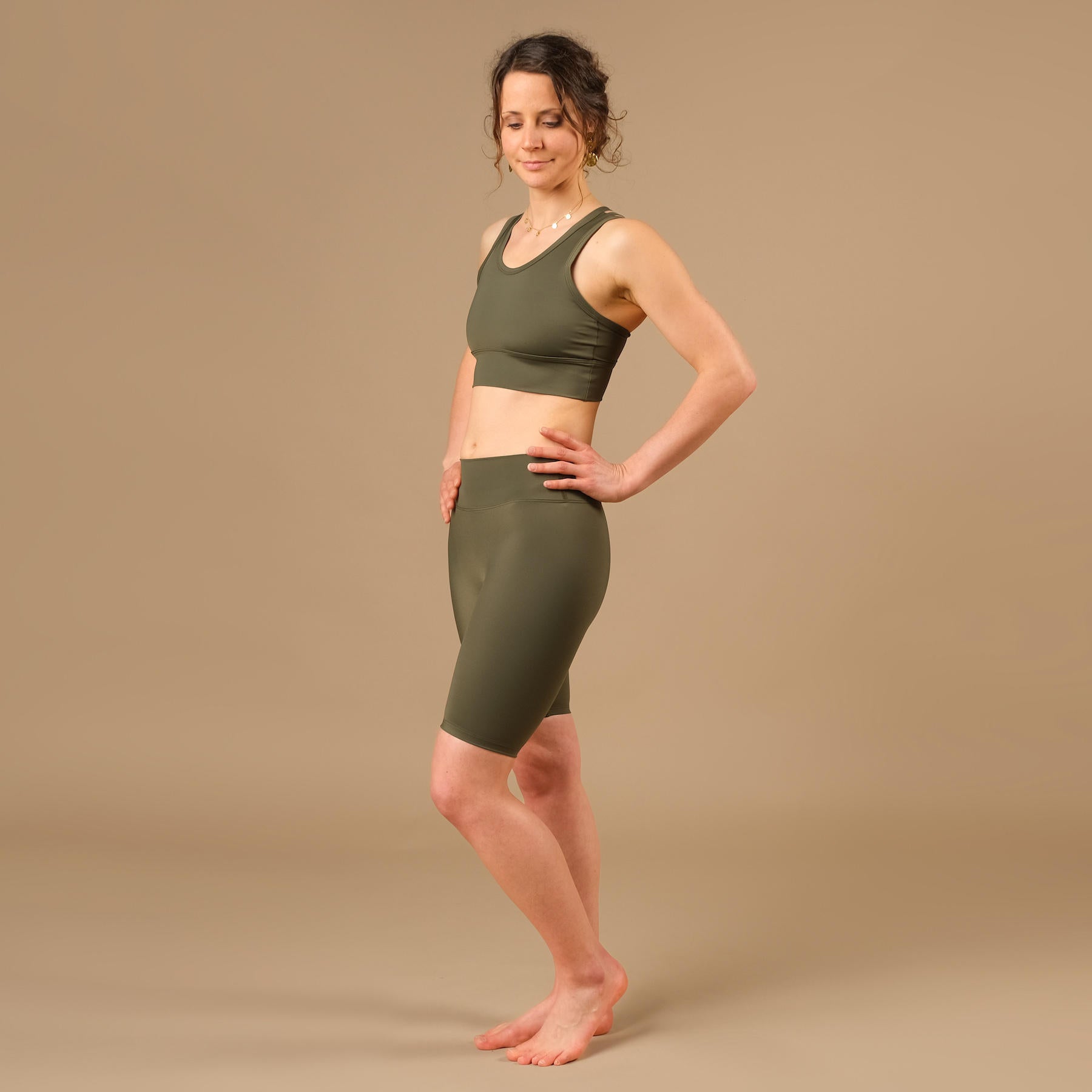 Pantalon cycliste Biker Shorts Eco Mare olive