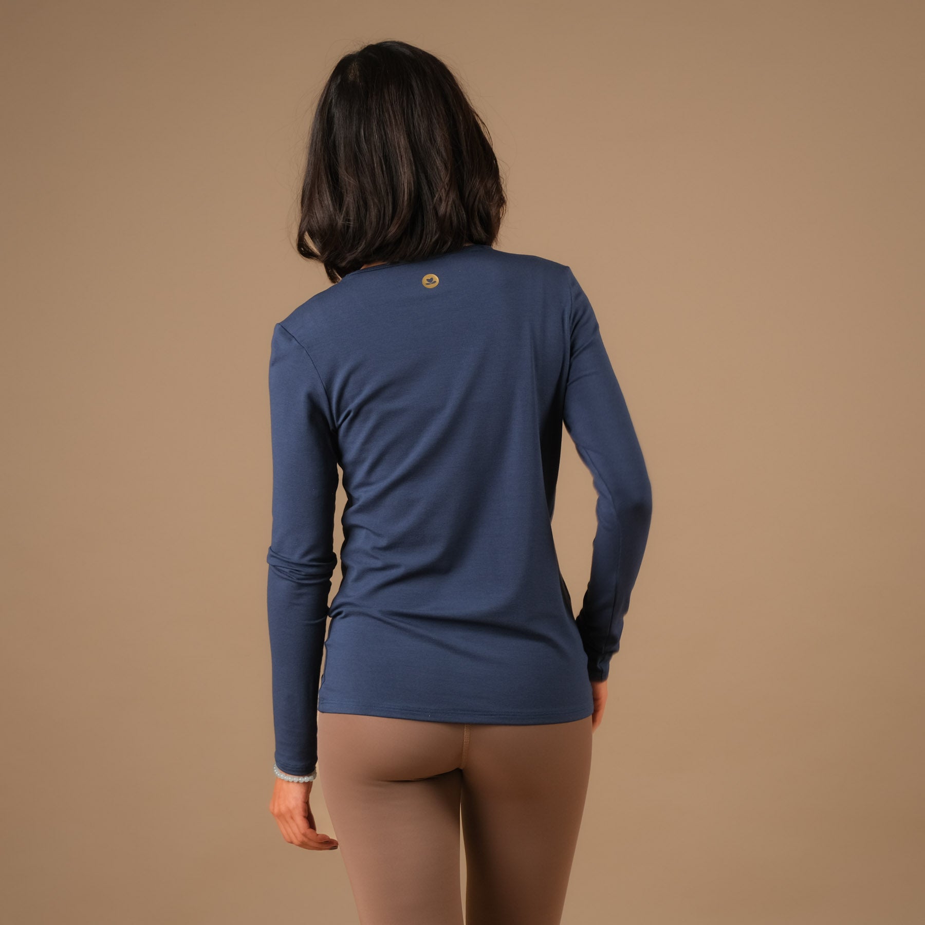 Shirt de yoga Classy à manches longues indigo