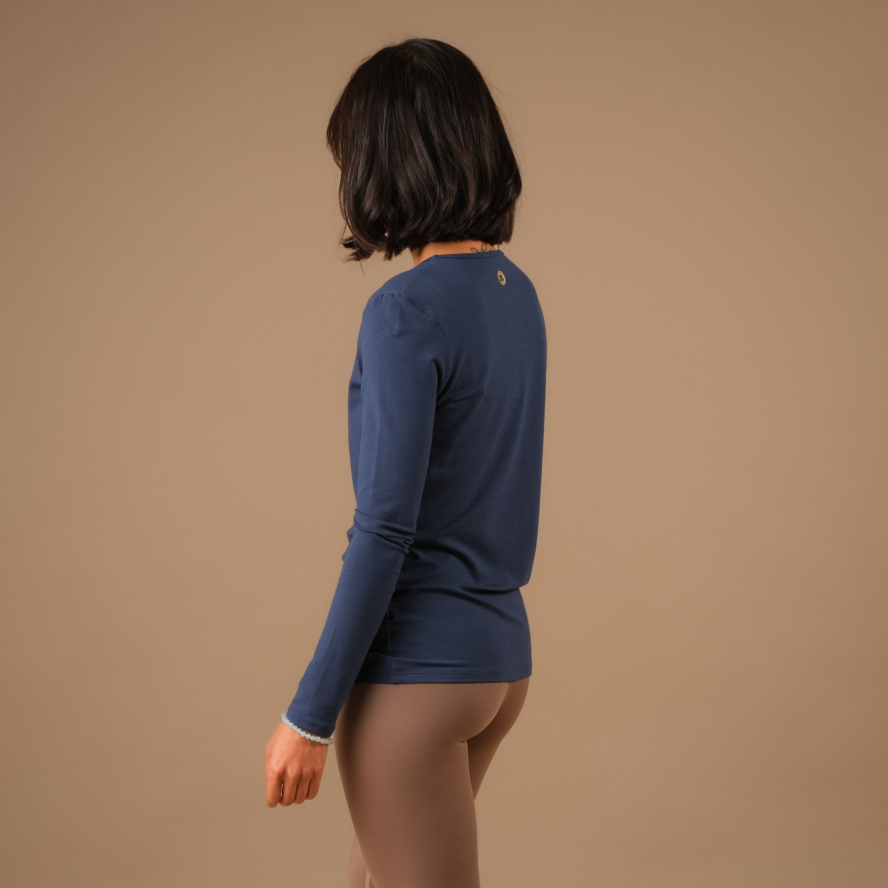 Shirt de yoga Classy à manches longues indigo