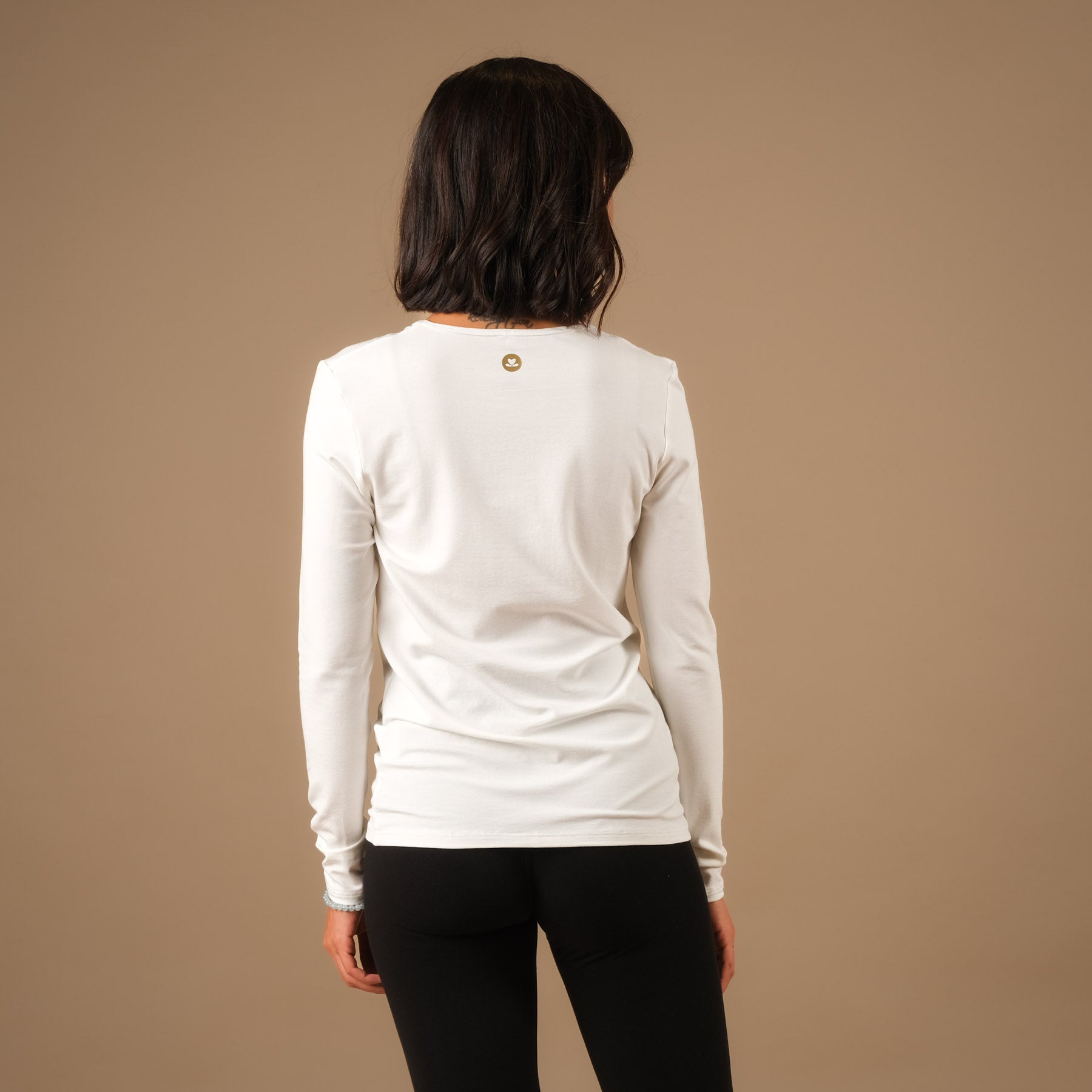 Shirt de yoga Classy à manches longues blanc